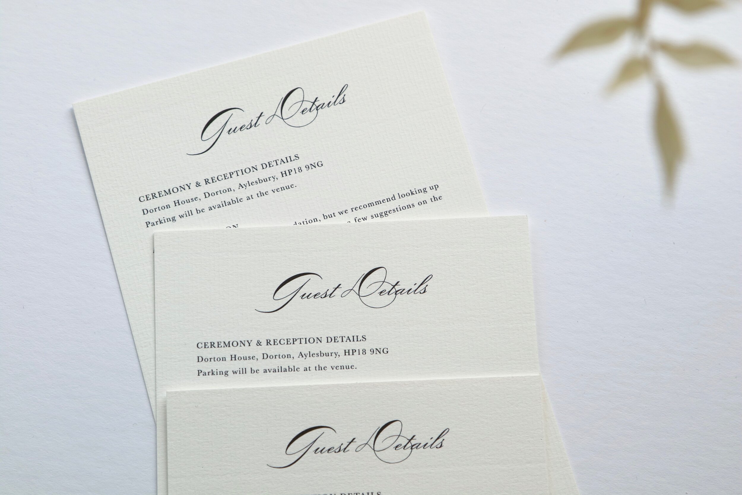 Guest information - digital