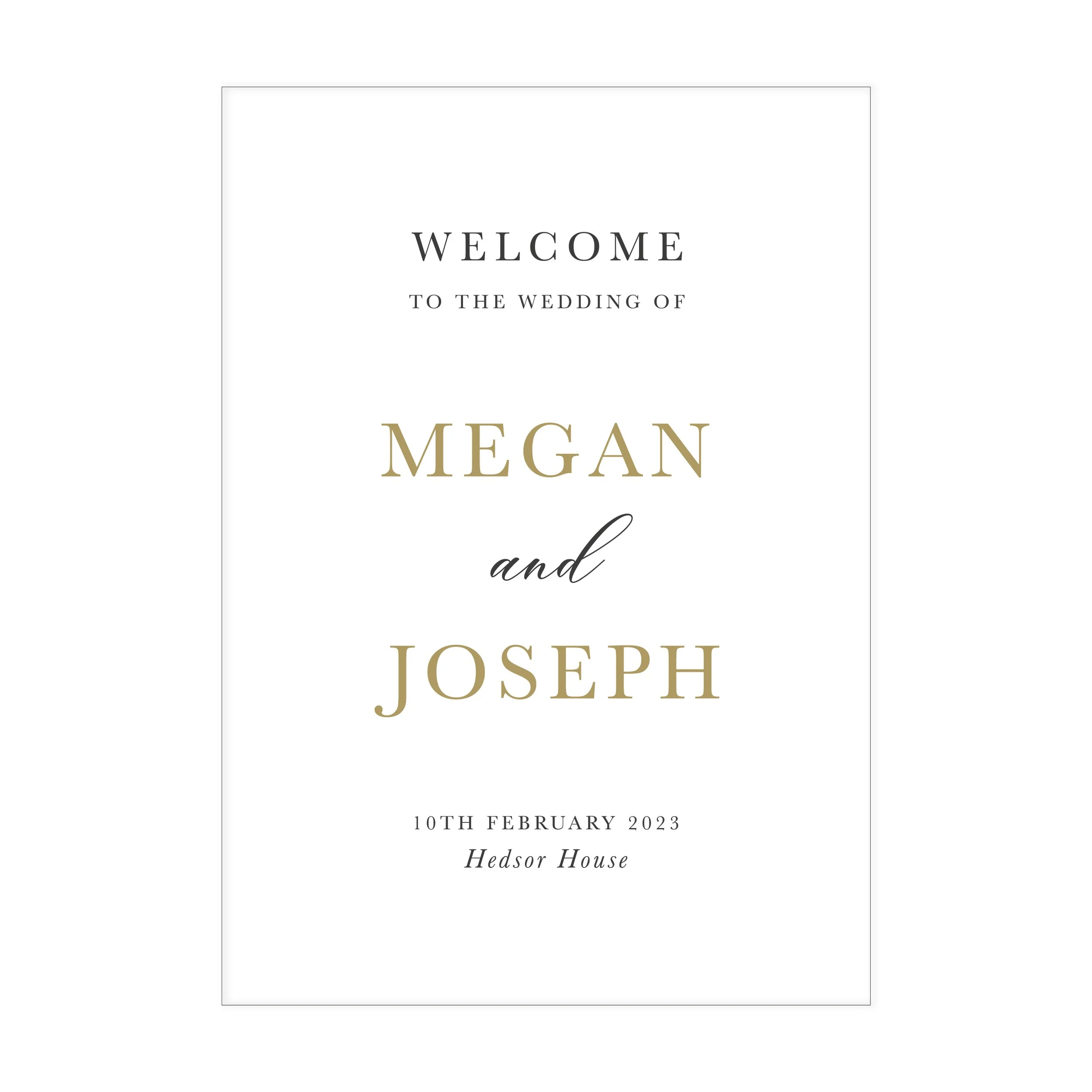 CLASSIC - Welcome Sign