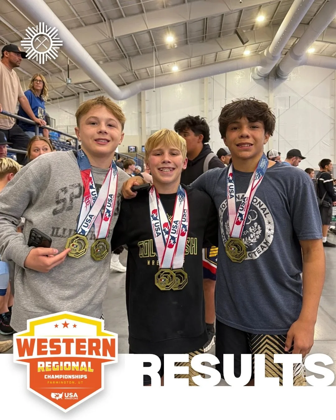 Western Regionals ✅
14 Champions 🥇
35 Placers 🤼&zwj;♀️🤼&zwj;♂️
4 more freco tournaments to go