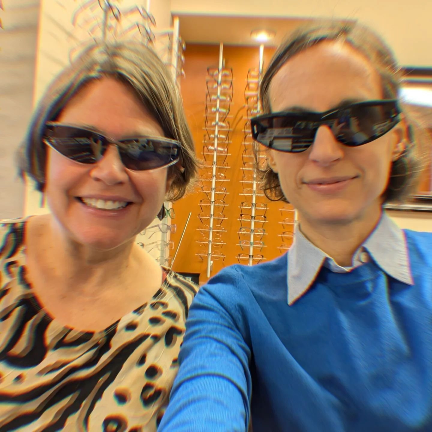 GREETINGS FROM THE FUTURE BE EXCELLENT TO EACH OTHER (...and thanks to our delightful CK rep @willingtammy for letting us be silly with new cool eyewear!)