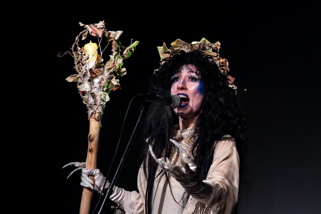  pictured our hosts, ORO Dance, Tor Reynolds, Sir Beauregard Elliot, and Adriene Anemone at the Winter Variety Show, all photos by Minerva Villa 
