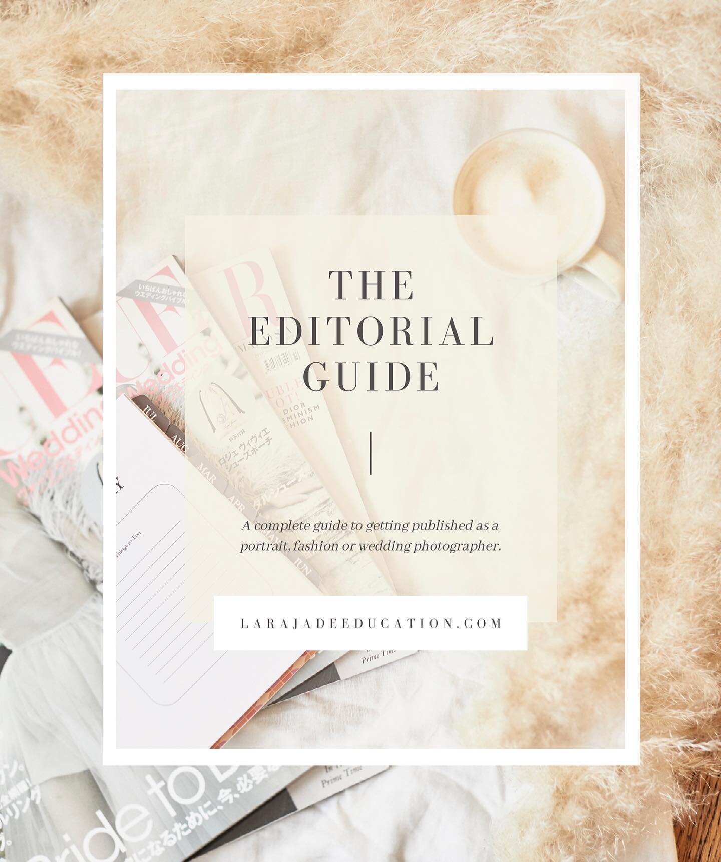 ⁣⁣
⁣✨GIVEAWAY! ✨⁣⁣
⁣
Calling all fashion, portrait &amp; wedding photographers! ⁣⁣
⁣⁣⁣⁣
Here&rsquo;s your chance to win a copy of my recently released &lsquo;Editorial Guide&rsquo;! I&rsquo;ll be giving away a copy to two lucky winners! Scroll down b