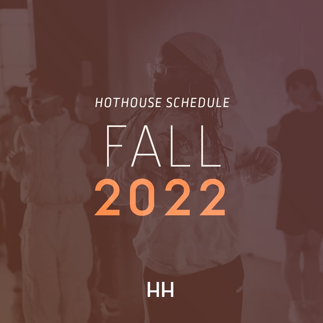 New schedule drop 🍂 

We&rsquo;re welcoming some new instructors and classes to Hothouse this fall! Swipe for all the updates.