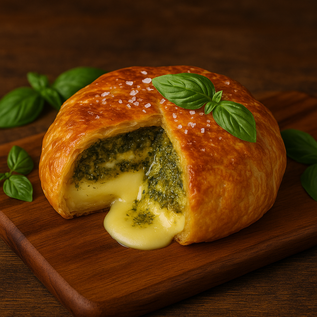  Bold &amp; Herby Baked Brie en Croûte