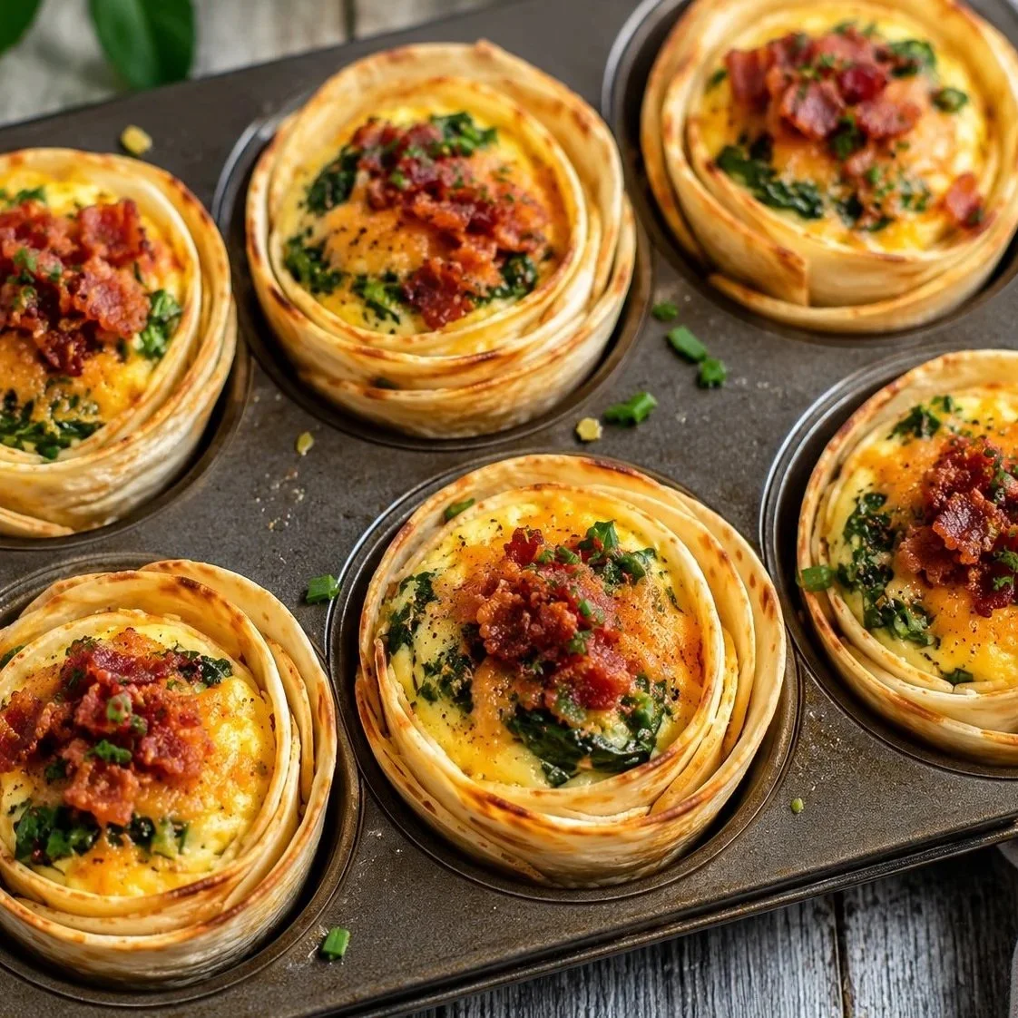 Tortilla Rose Breakfast Cups
