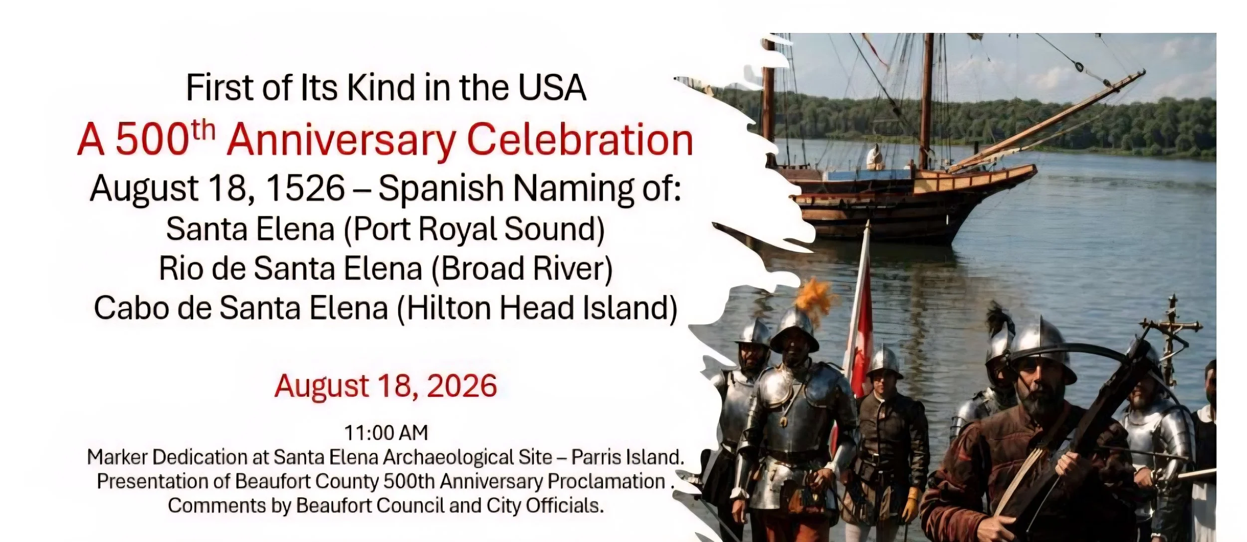 Celebrating 500 Years of European Presence on Parris Island's Santa Elena