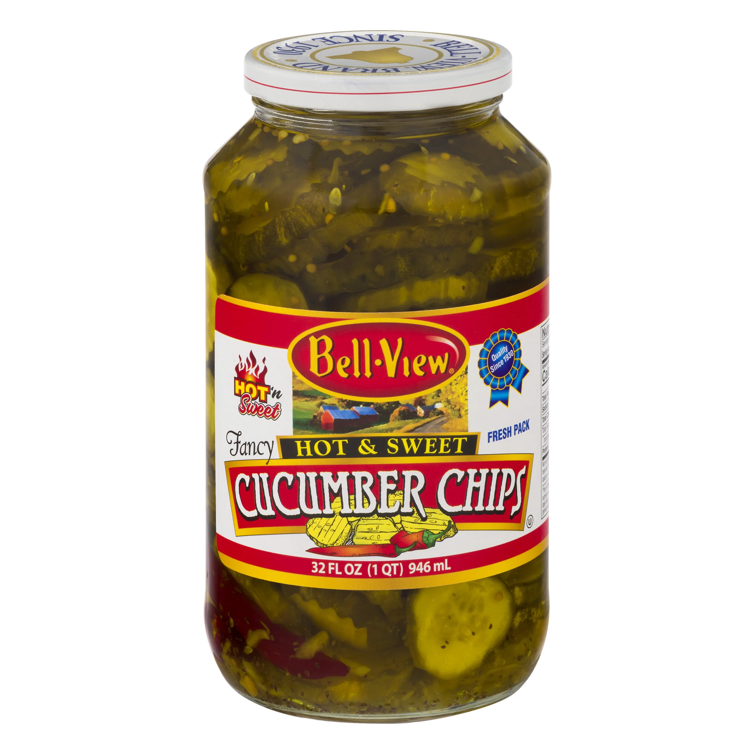 Fresh Pack Hot & Sweet Cucumber Chips 6/32oz.