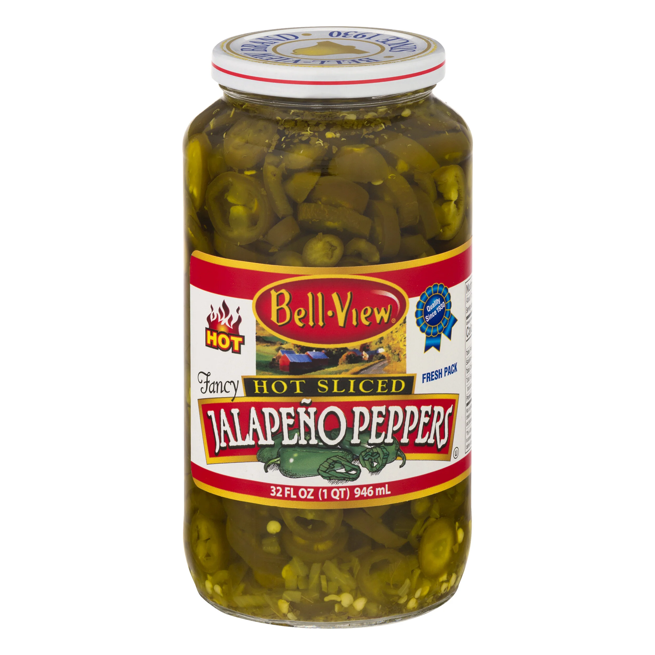 Hot Sliced Jalapeño Peppers 6/32oz.