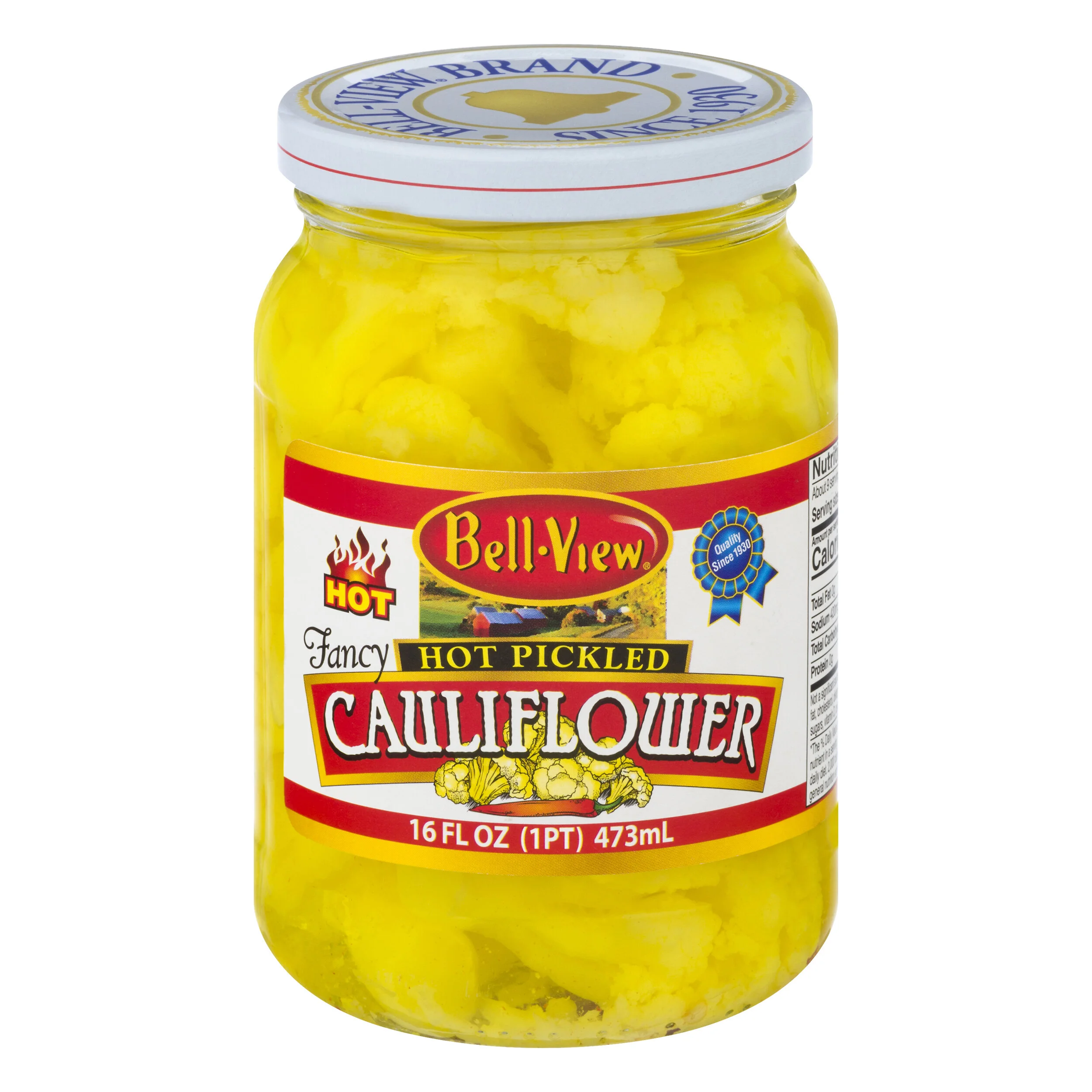 Hot Pickled Cauliflower 16oz.