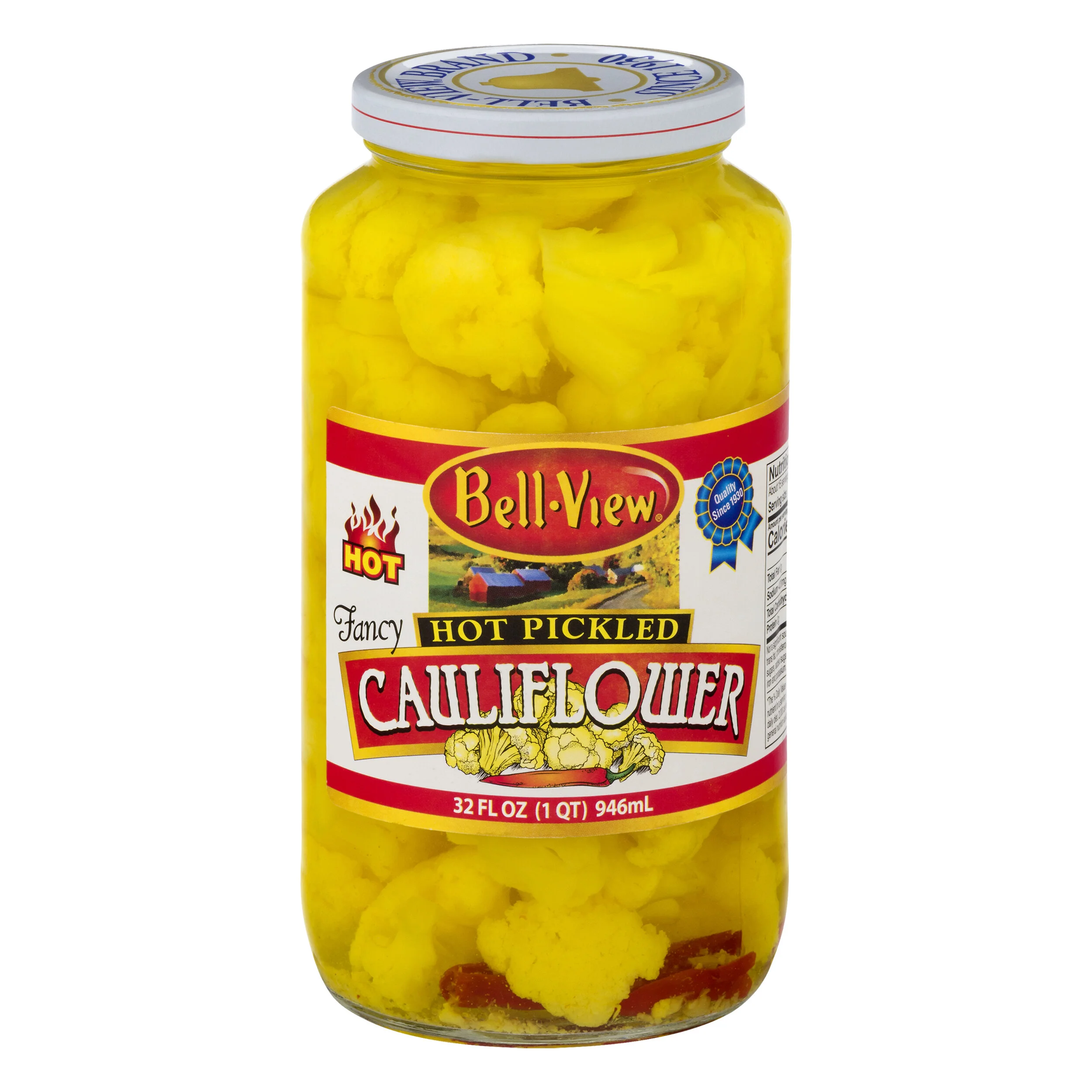 Hot Pickled Cauliflower 6/32oz.