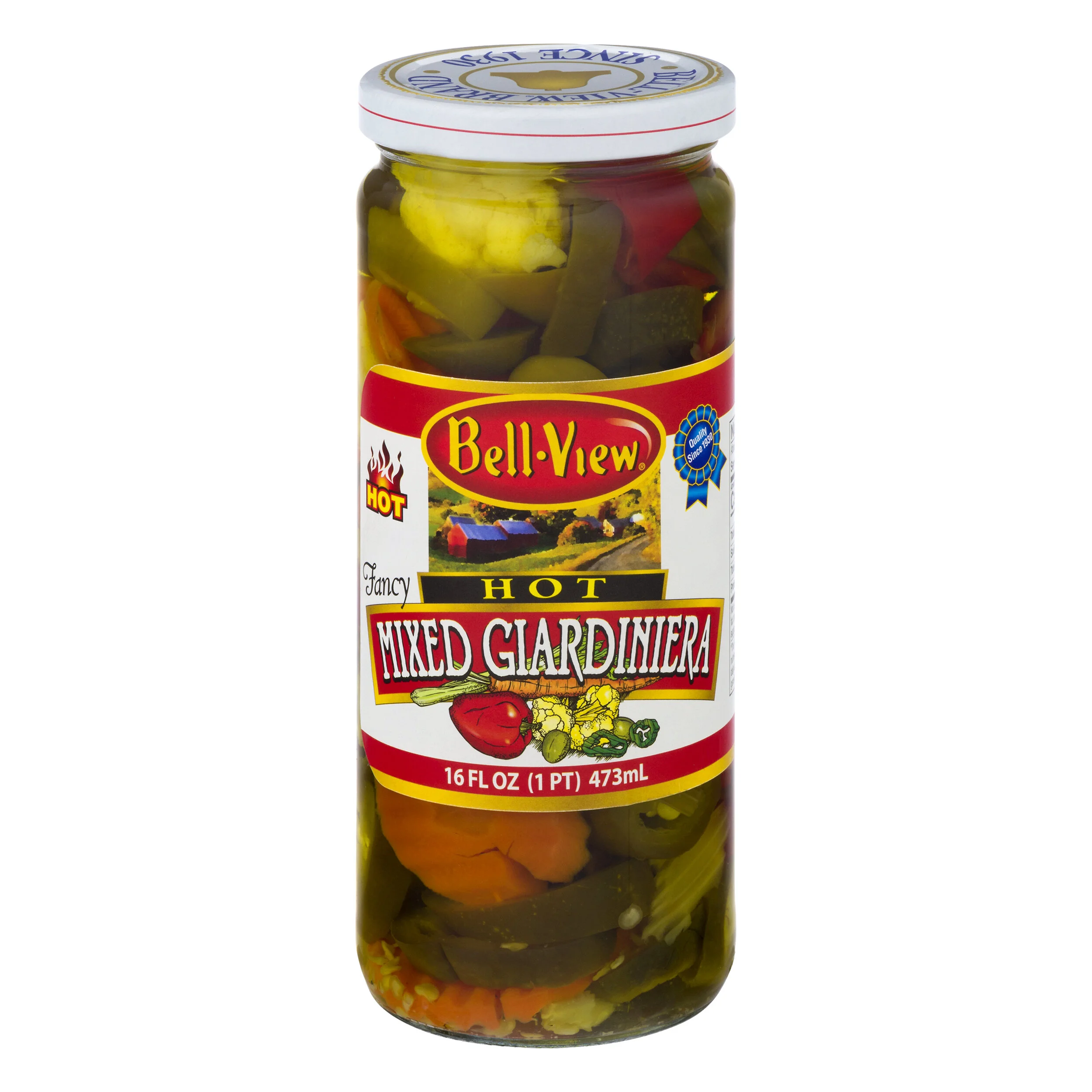 Hot Mixed Giardiniera 16oz.