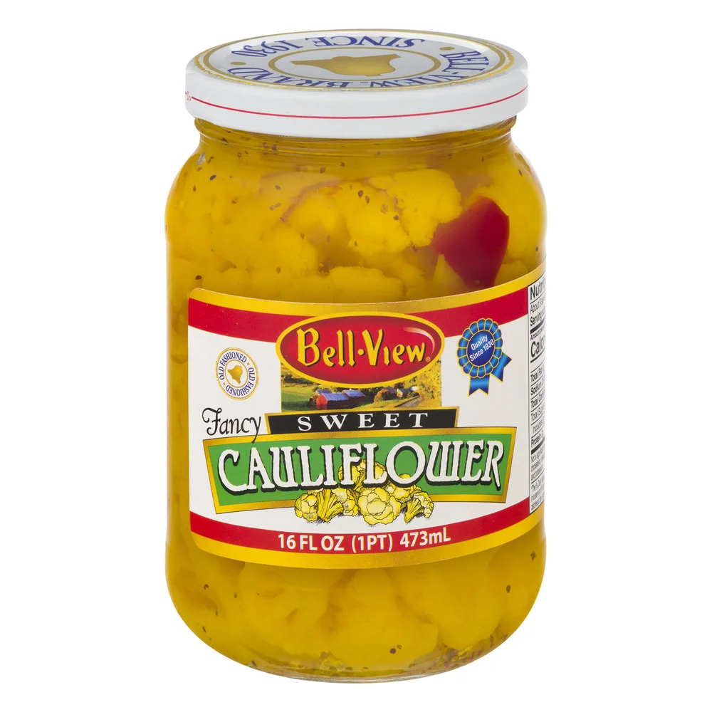 Hot Pickled Cauliflower 16oz. — Bell-View Foods