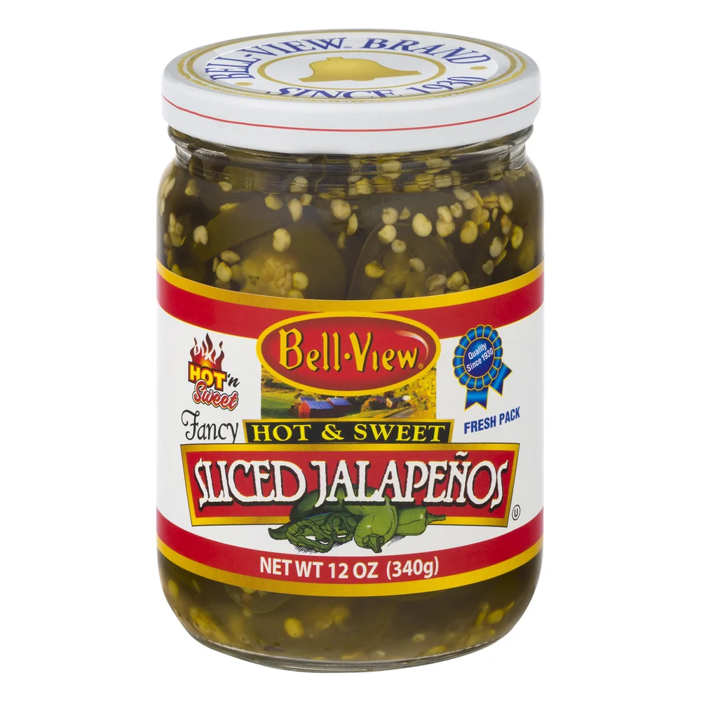 Hot & Sweet Sliced Jalapeños 12oz. — Bell-View Foods