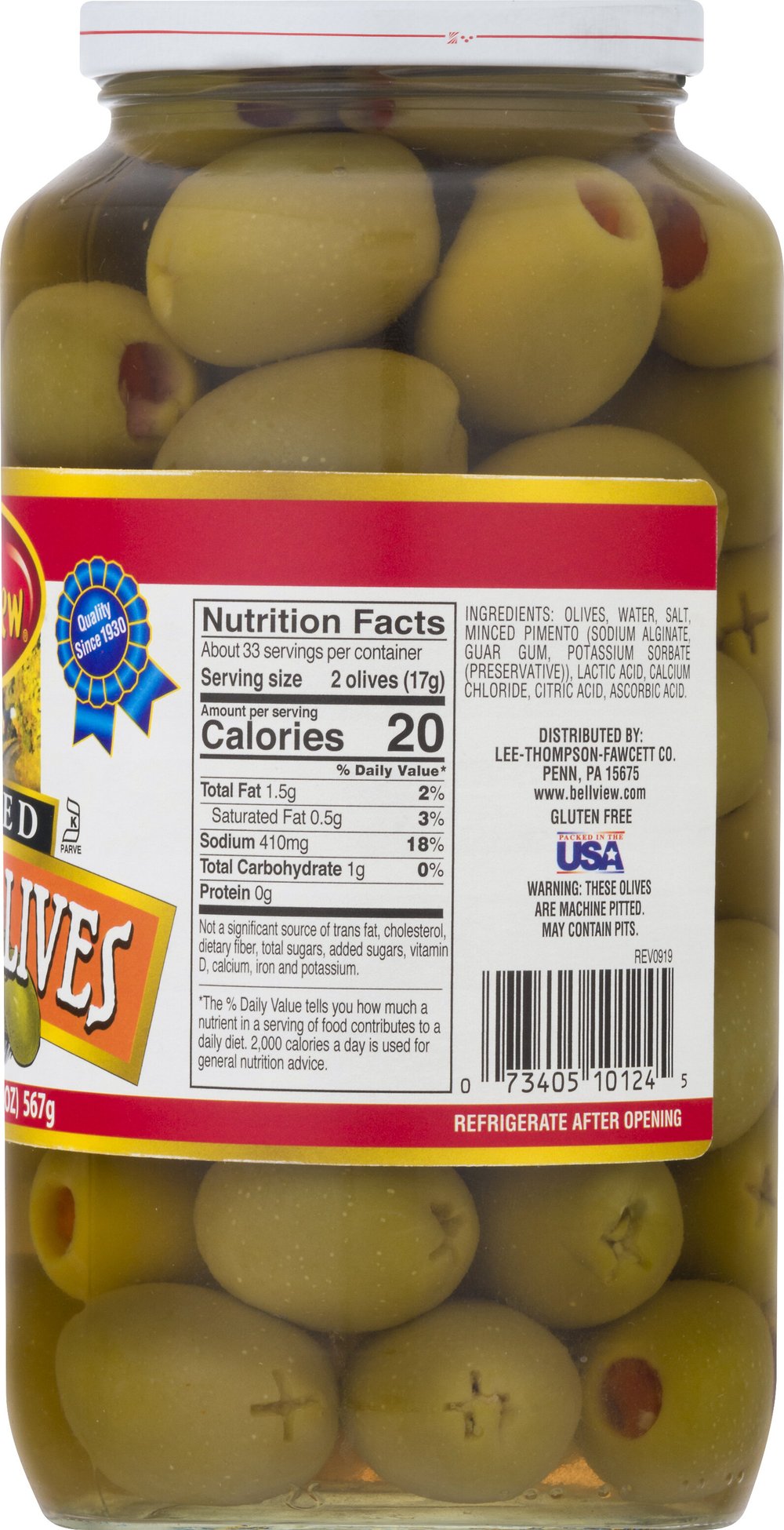 Stuffed Queen Olives 6/20oz. — Bell-View Foods