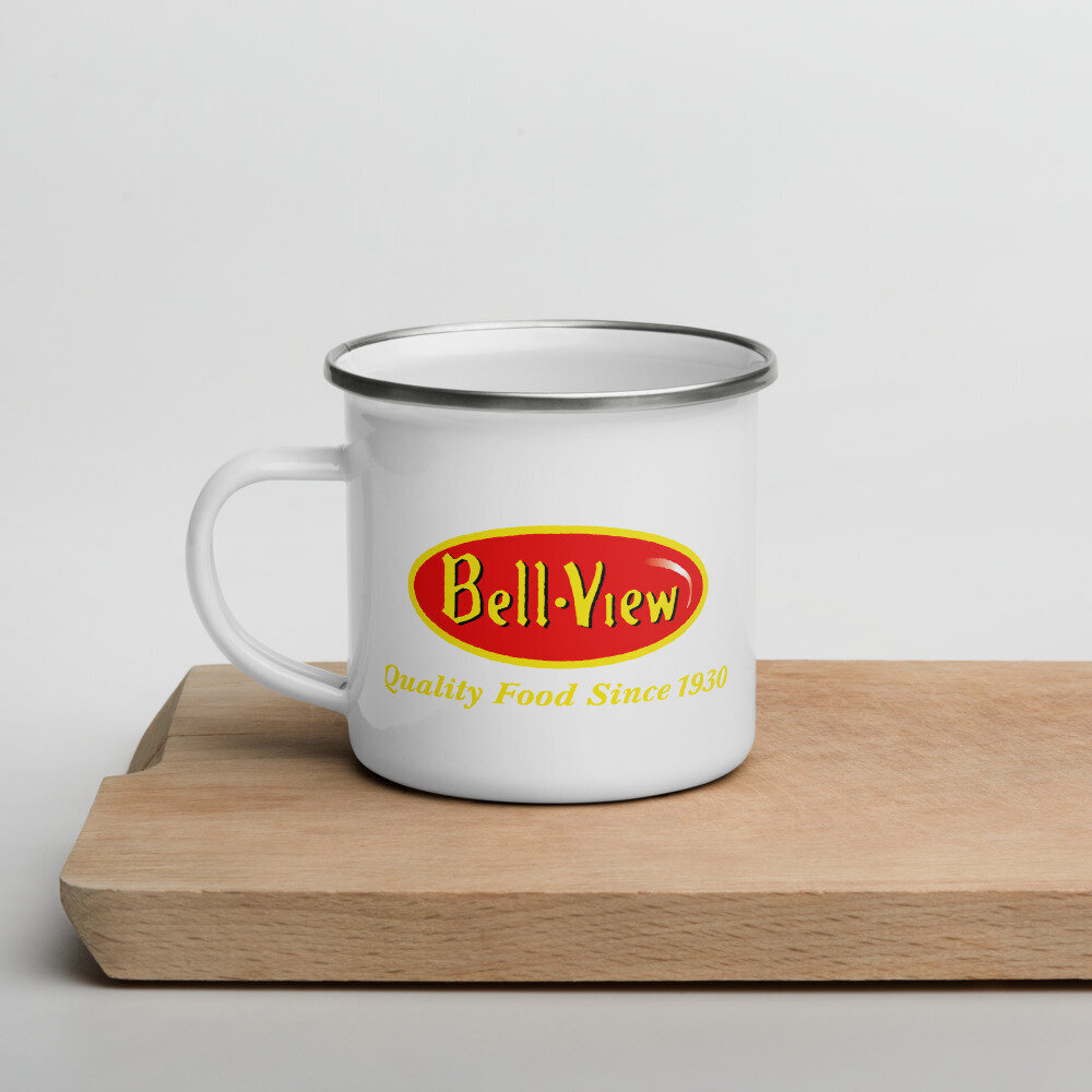 Bell-View Enamel Mug