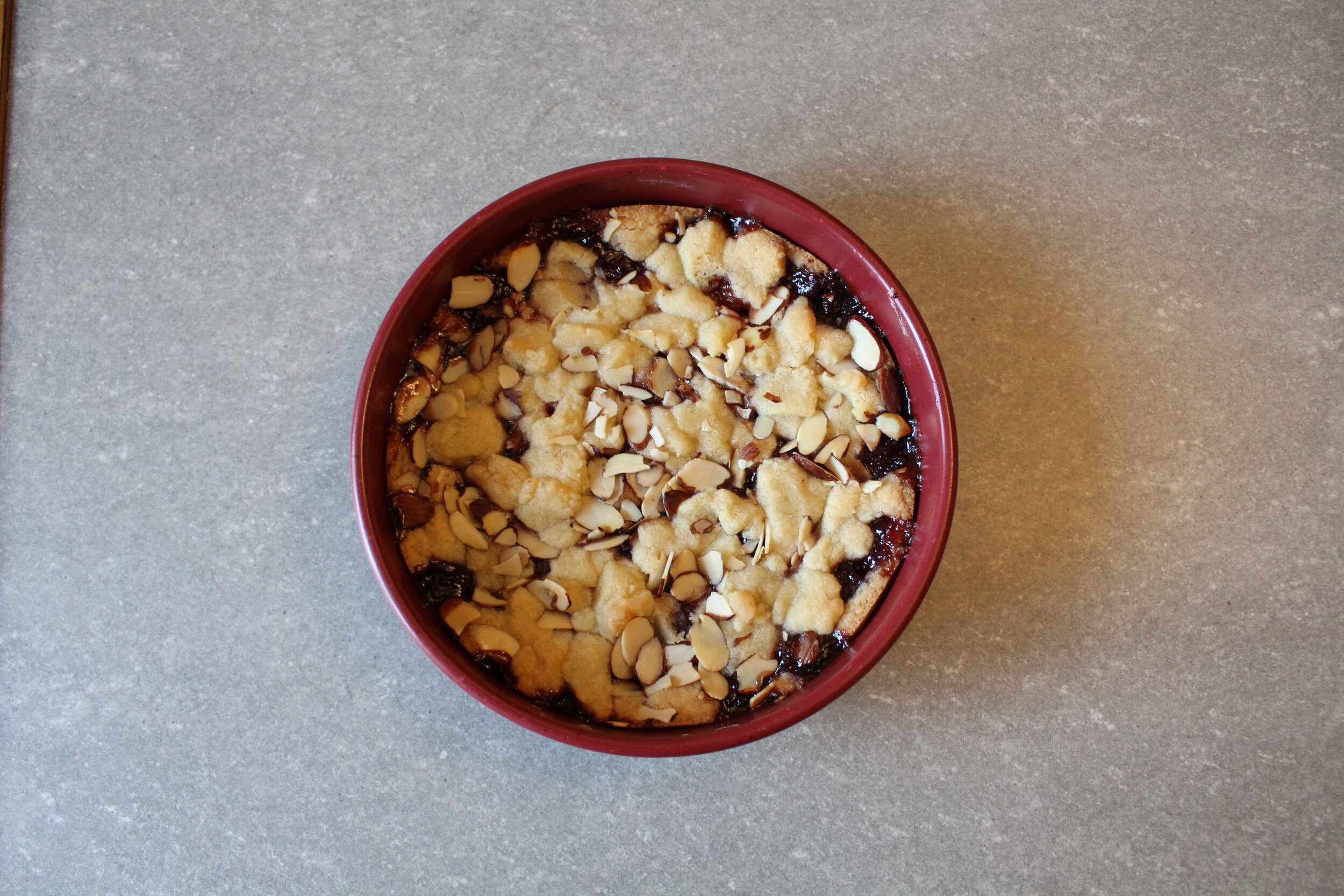 Cherry Amaretto Almond Tart