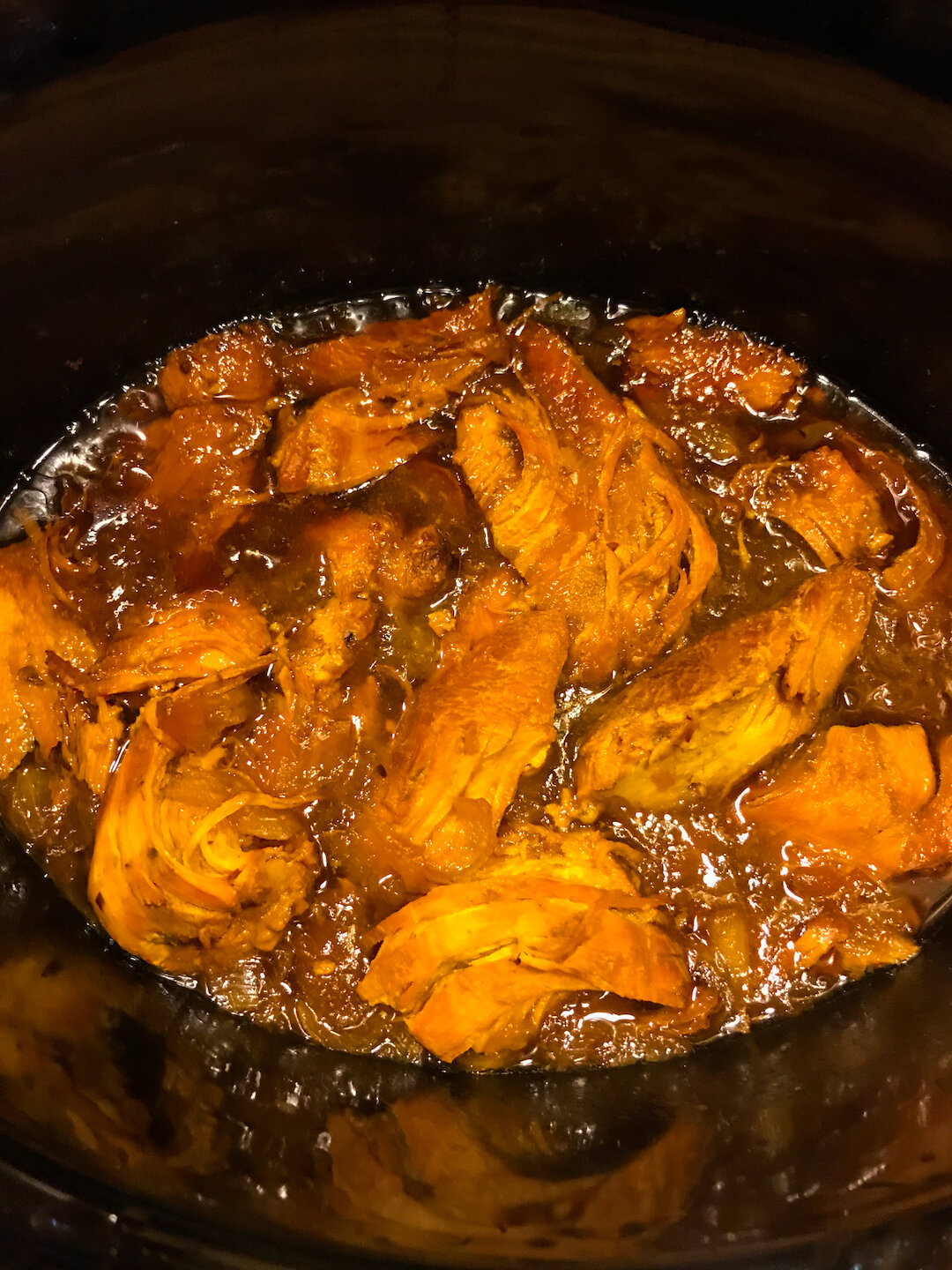 Hot Pepper Peach Crockpot Chicken