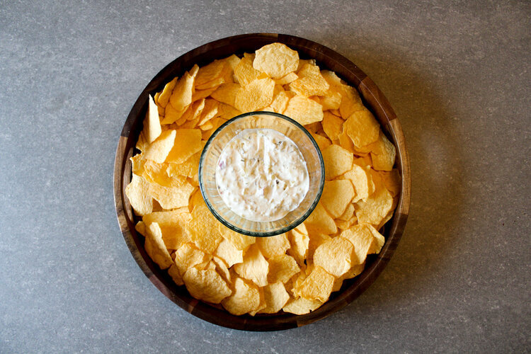 Hot &amp; Sweet Cucumber Chip Dip