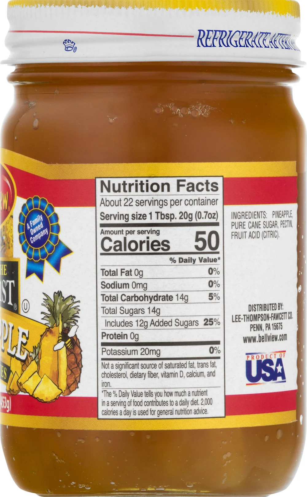 Taste the Fruit 1st Pineapple Preserves — Bell-View Foods
