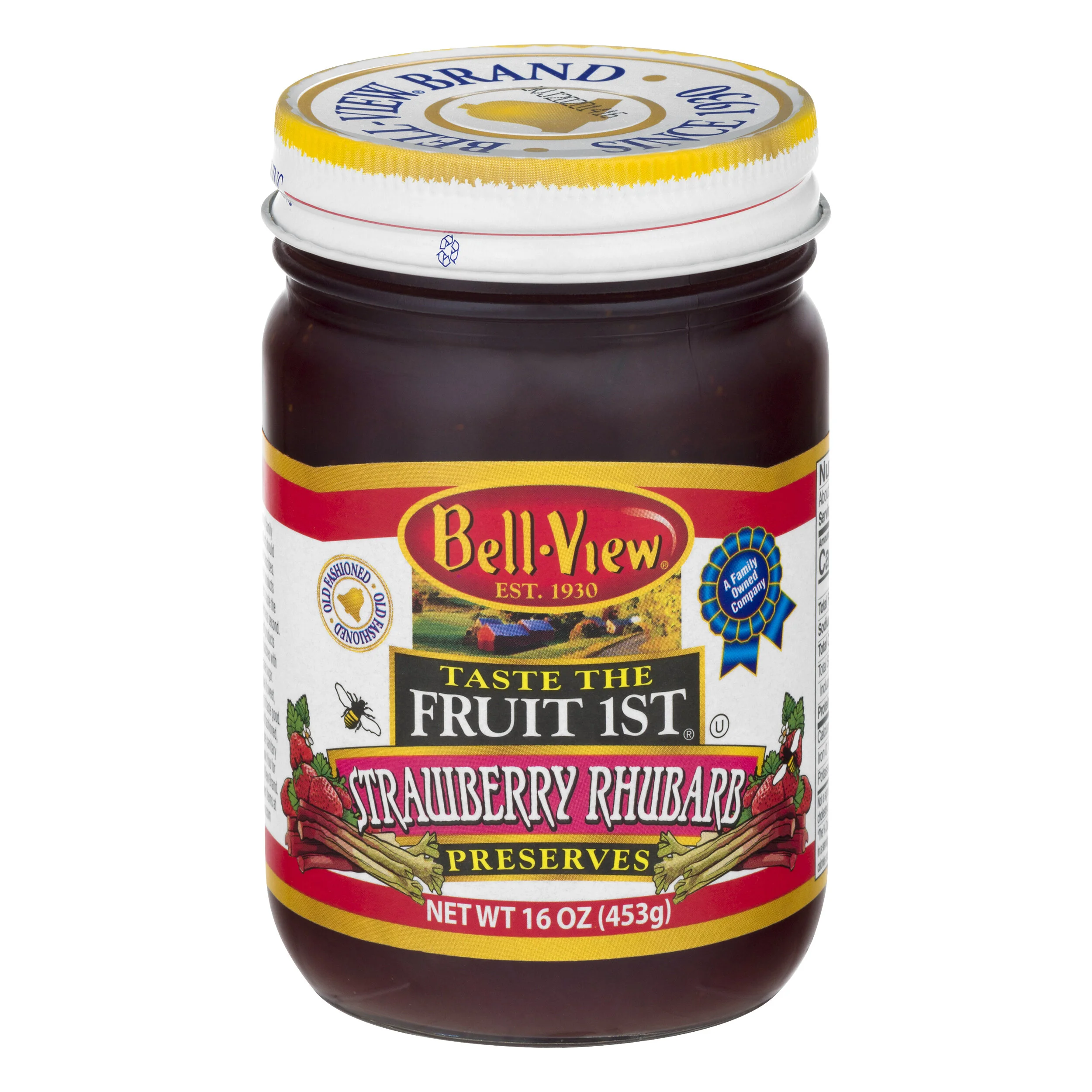 Taste The Fruit 1st Strawberry Rhubarb Preserves 16oz.