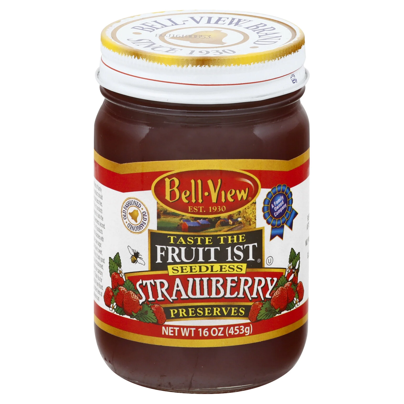 Taste The Fruit 1st Seedless Strawberry Preserves 16oz.