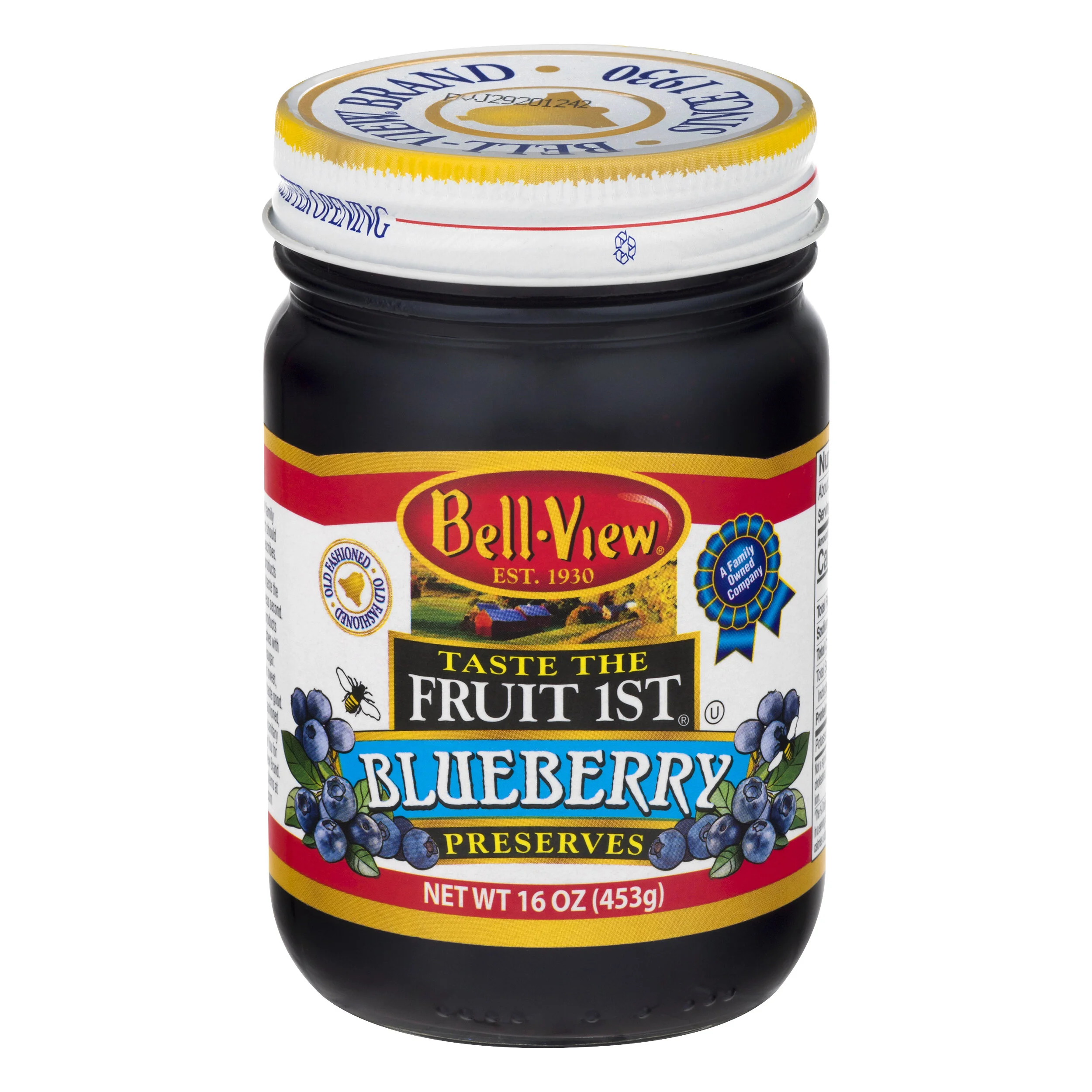 Taste The Fruit 1st Blueberry Preserves 16oz.