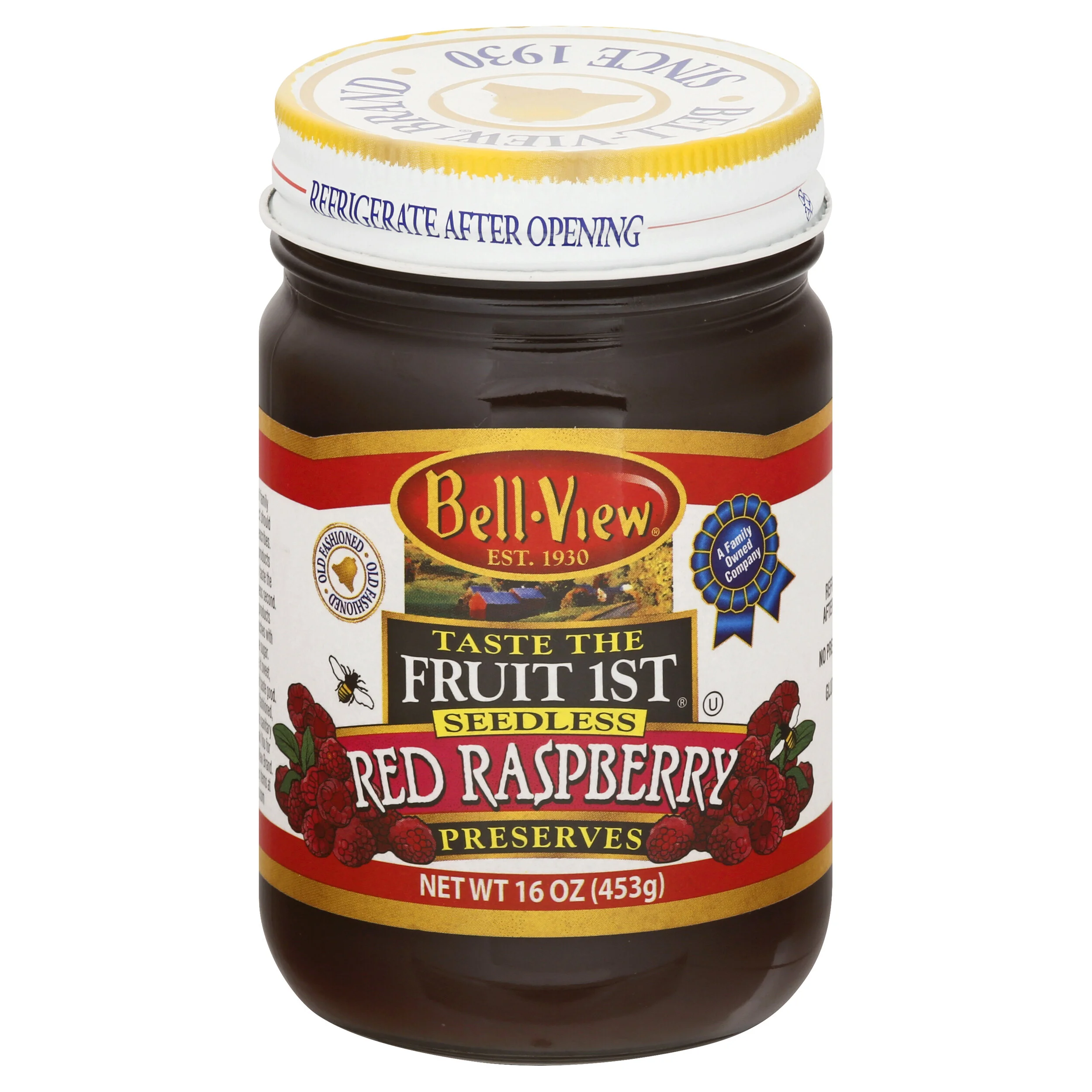 Taste The Fruit 1st Seedless Red Raspberry Preserves 16oz.