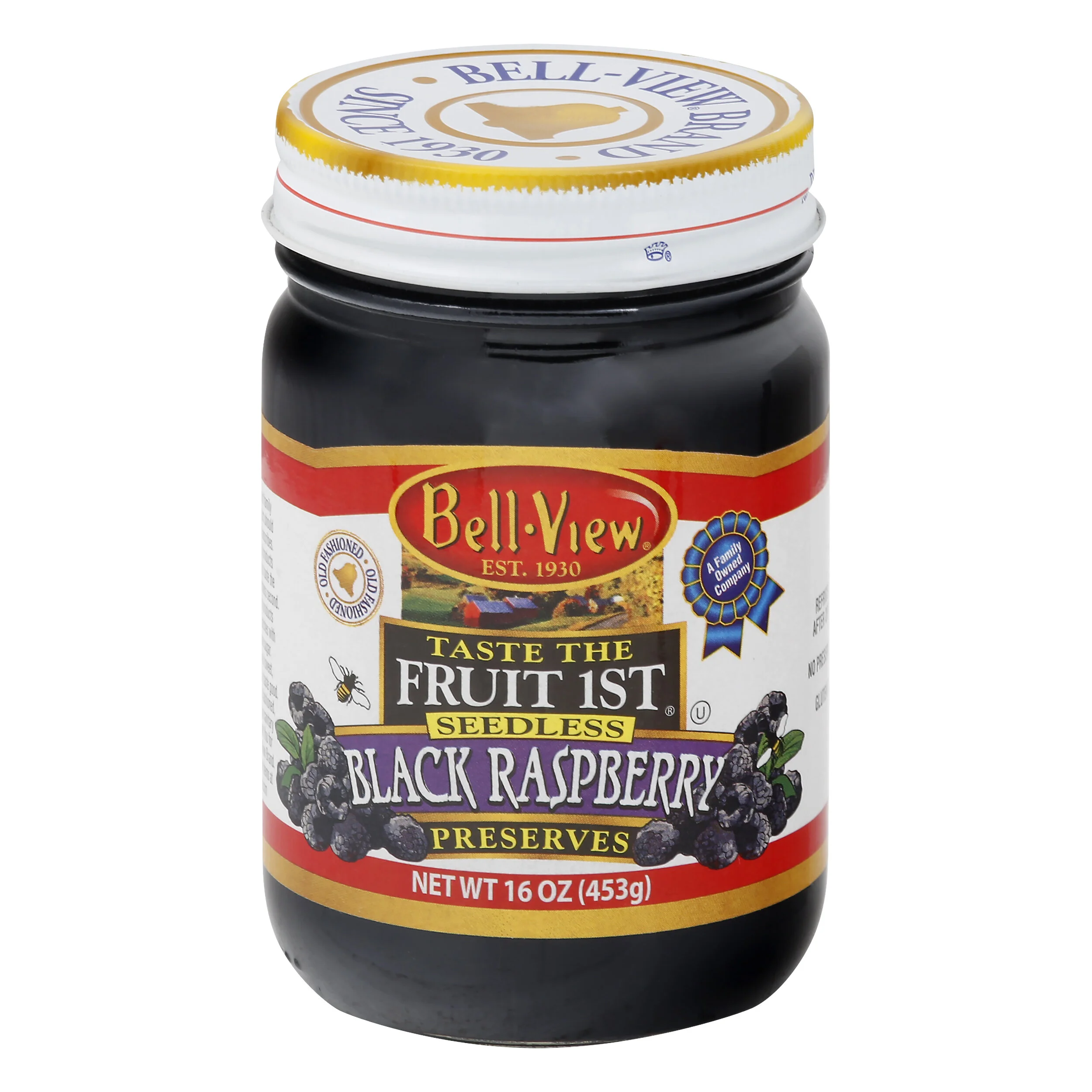 Taste The Fruit 1st Seedless Black Raspberry Preserves 16oz