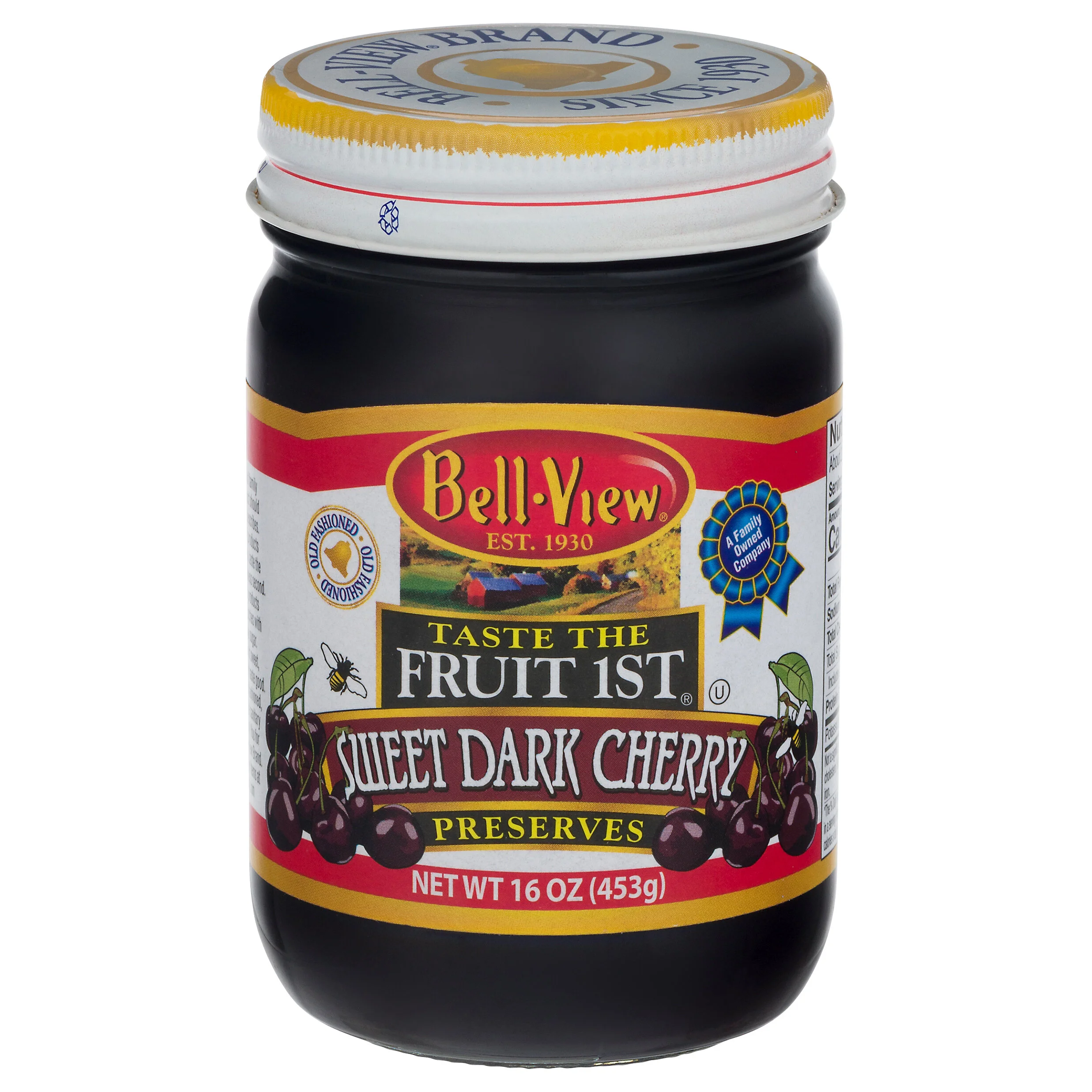 Taste The Fruit 1st Sweet Dark Cherry Preserves 16oz.