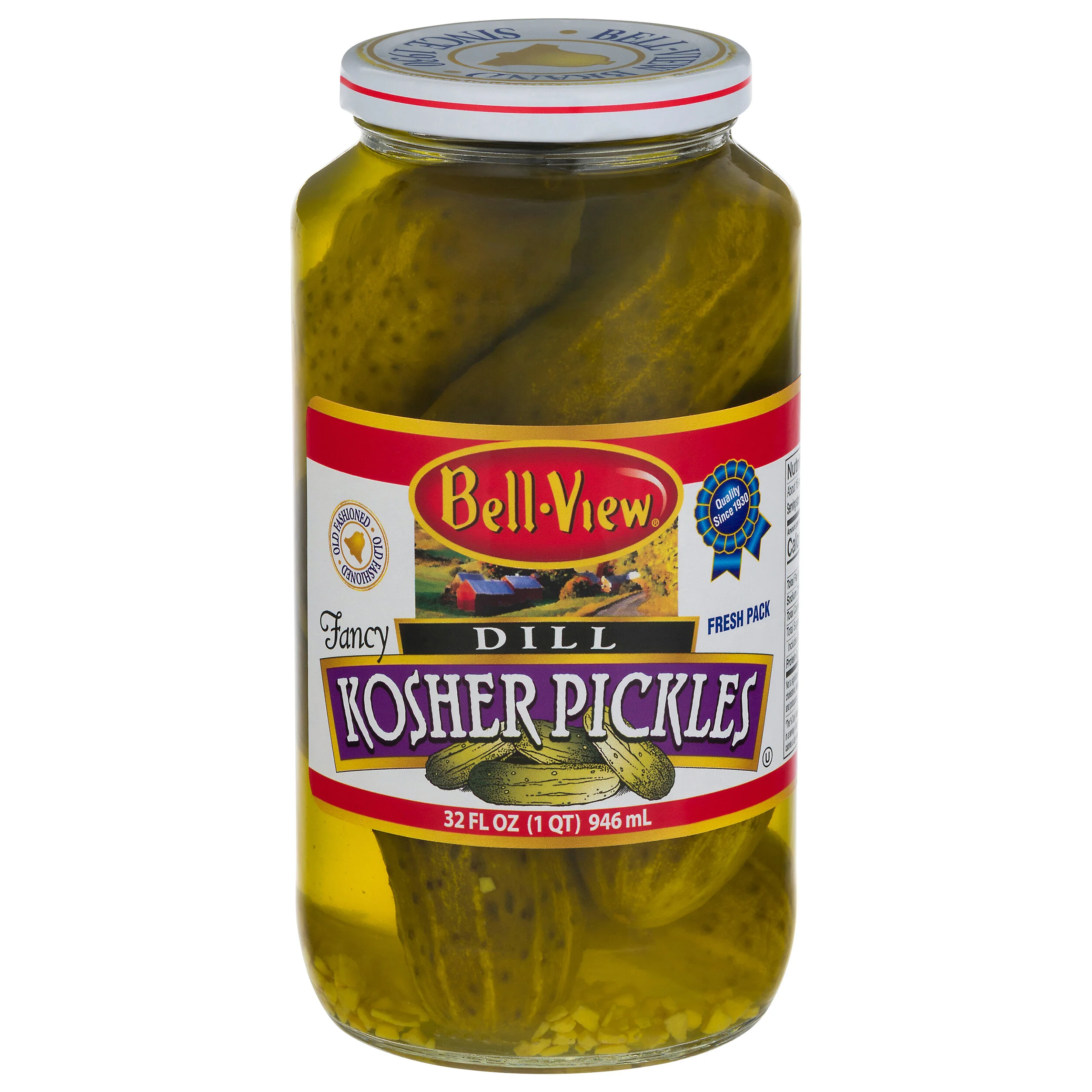 Fresh Pack Dill Kosher Pickles 6/32oz.