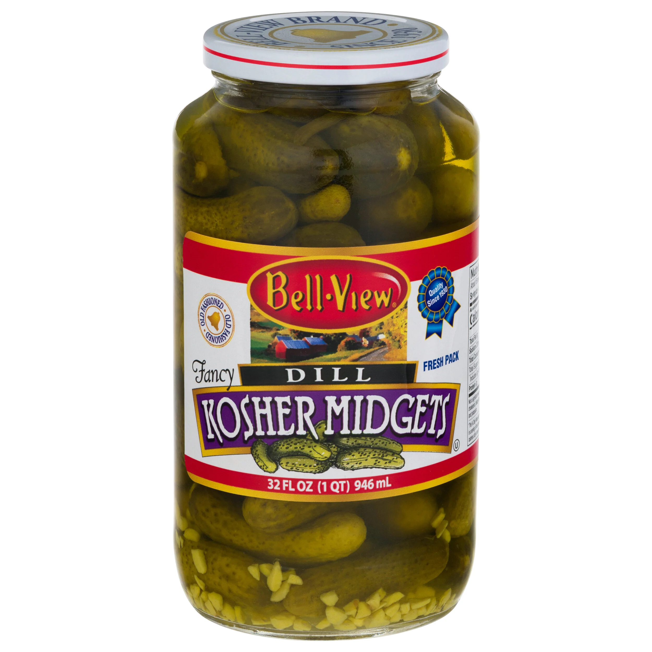 Fresh Pack Dill Kosher Midgets 6/32oz.