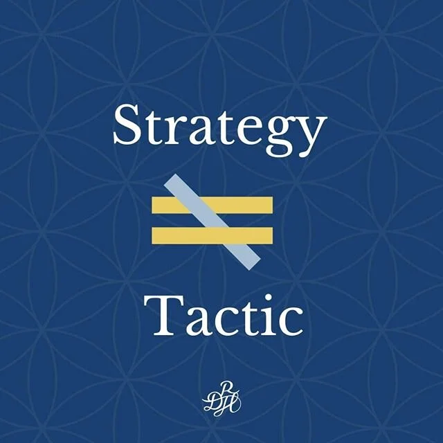 Strategies and tactics are not the same thing. ⁠A tactic helps you achieve the outcomes of your strategy. ⁠
#socialmediastrategy #blkcreatives #blackbusiness #marketing101 #strategicmarketing #businessgrowth #blackowned #buyblack⁠
#DRHarrisConsulting #DetroitMarketing⁠
#beyourownboss #solopreneur  #socialmediastrategy