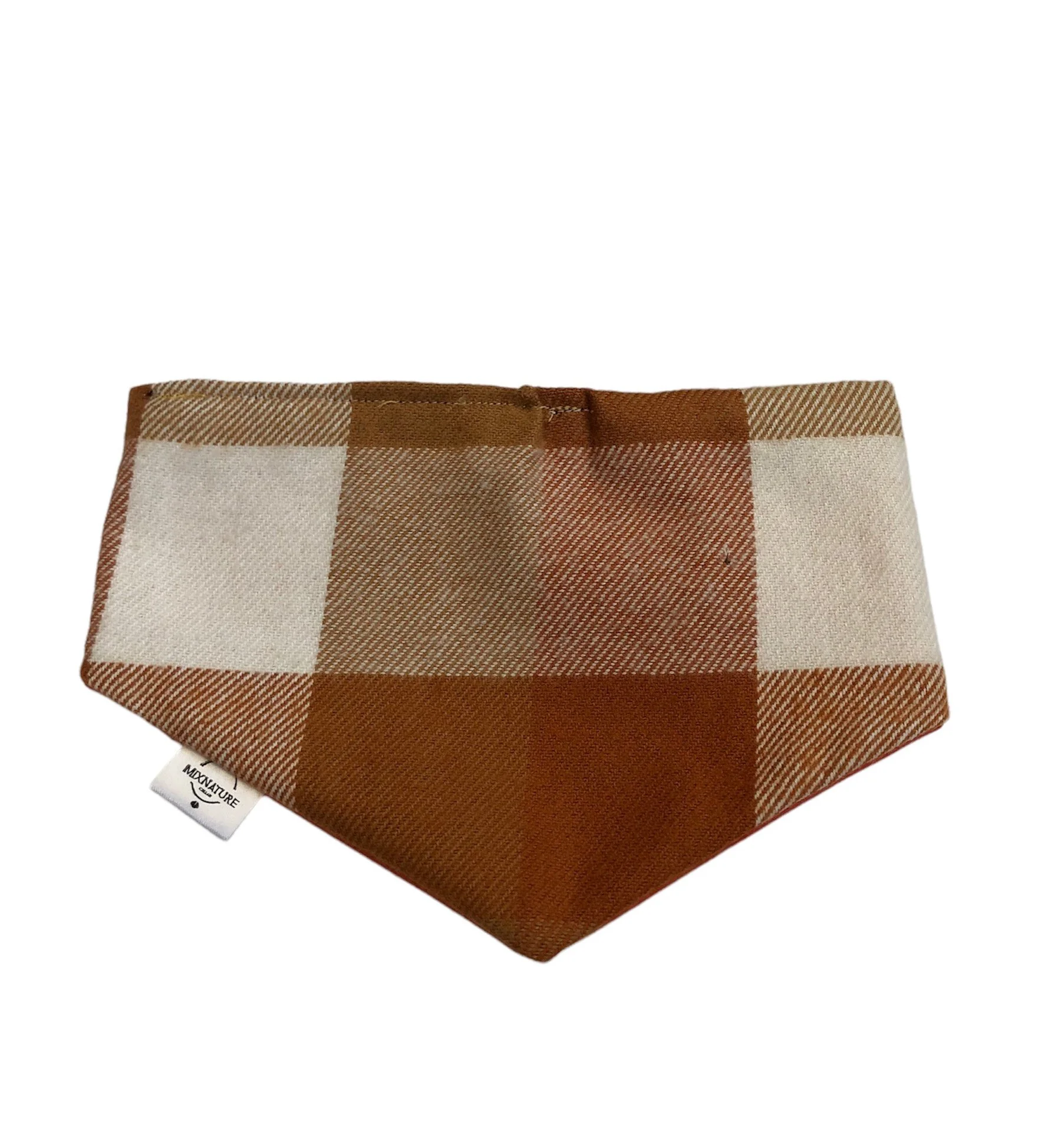 Orange plaid bandana