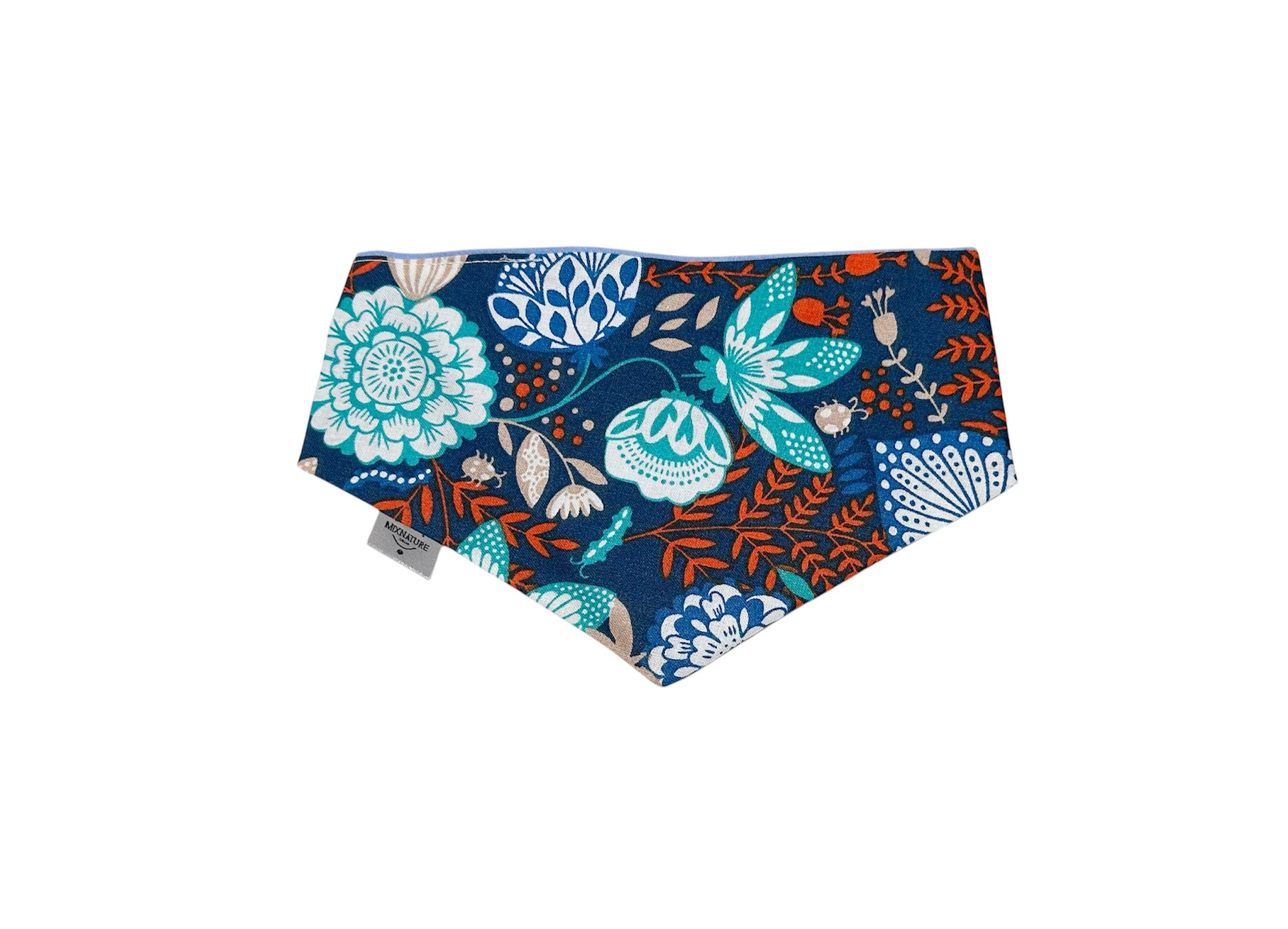 Blue flower bandana