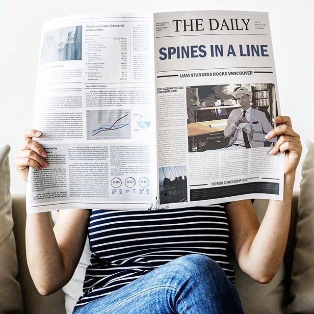 BREAKING NEWS: Read my Music Monday feature on @spinesinaline! We had amazing time in quarantine at my home studio and I&rsquo;m excited to be helping Sam relaunch this series. Read. Learn. DISCOVER. Link in bio 😄🎉🎶🍾🙌🏻🗞👍