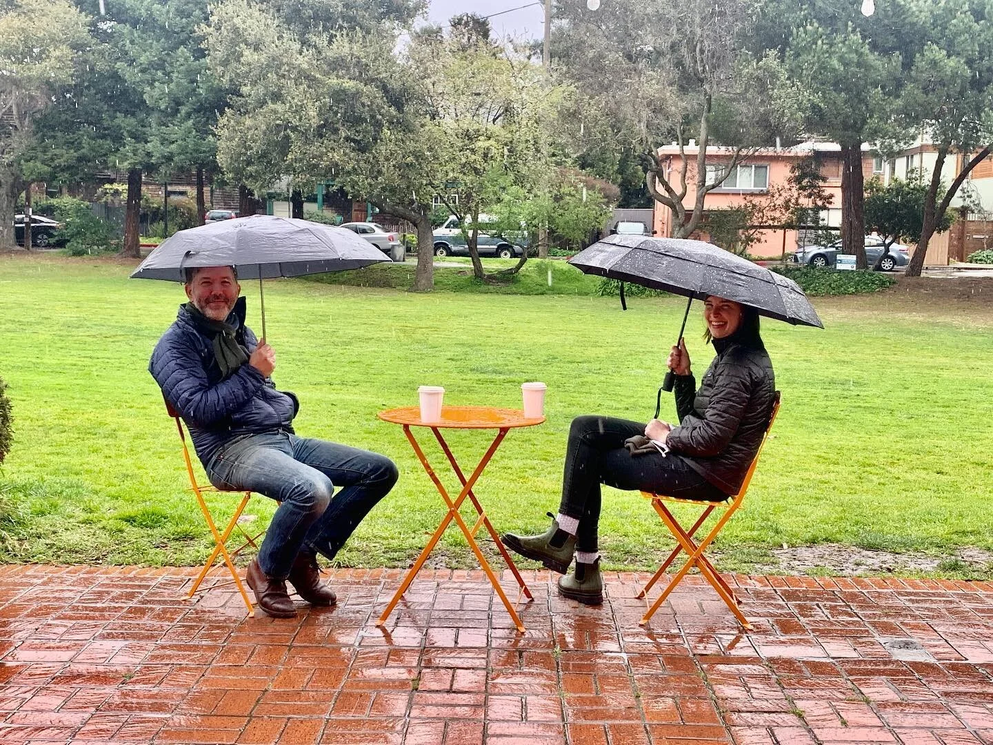 Yes, we have outdoor seating.