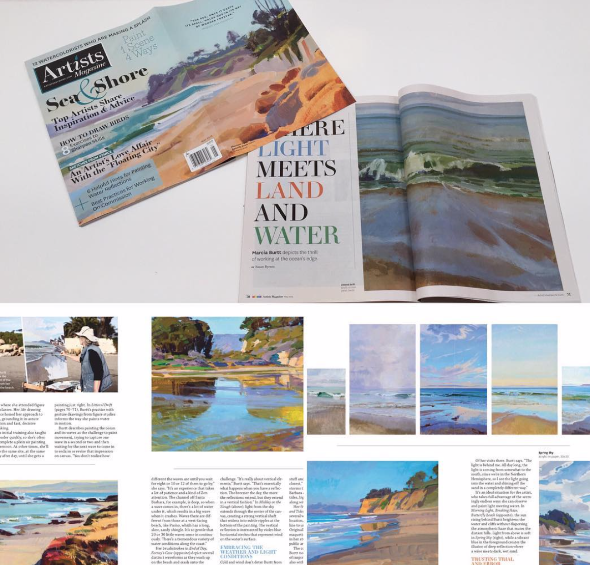 Marcia Burtt is Artists Magazine cover artist