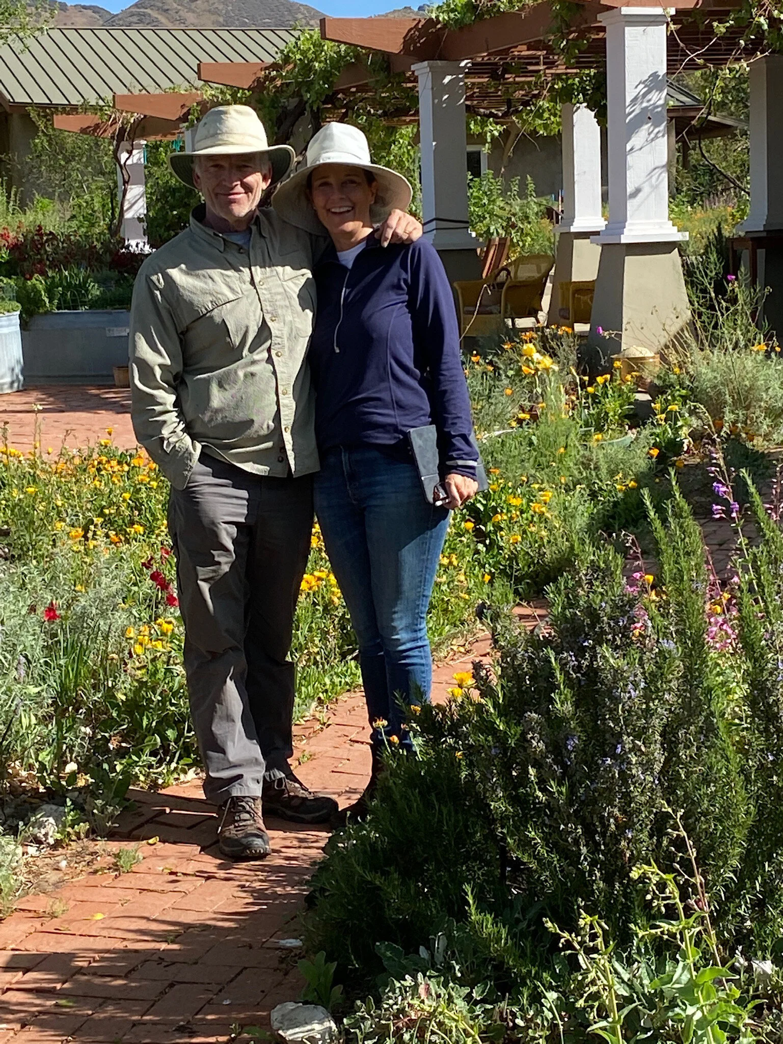 Anne Ward and Ian Roberts visit Marcia's Ranch