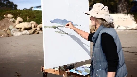 Why Marcia does not use water based oil paints