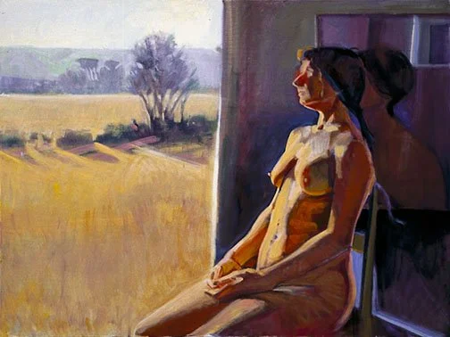 Seated Model with Imaginary Landscape