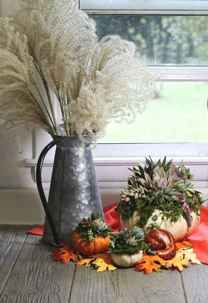 succulents planter arrangement for the fall