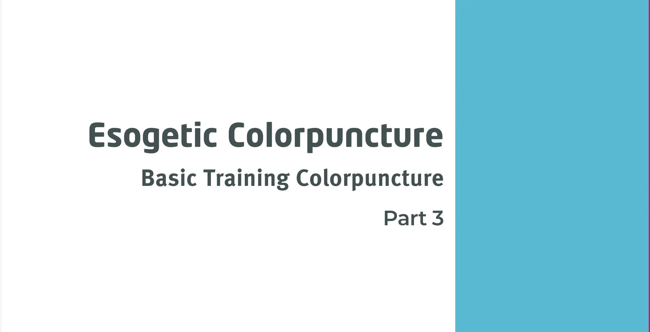 ESOGETIC CERTIFICATION TRAINING | Module 3