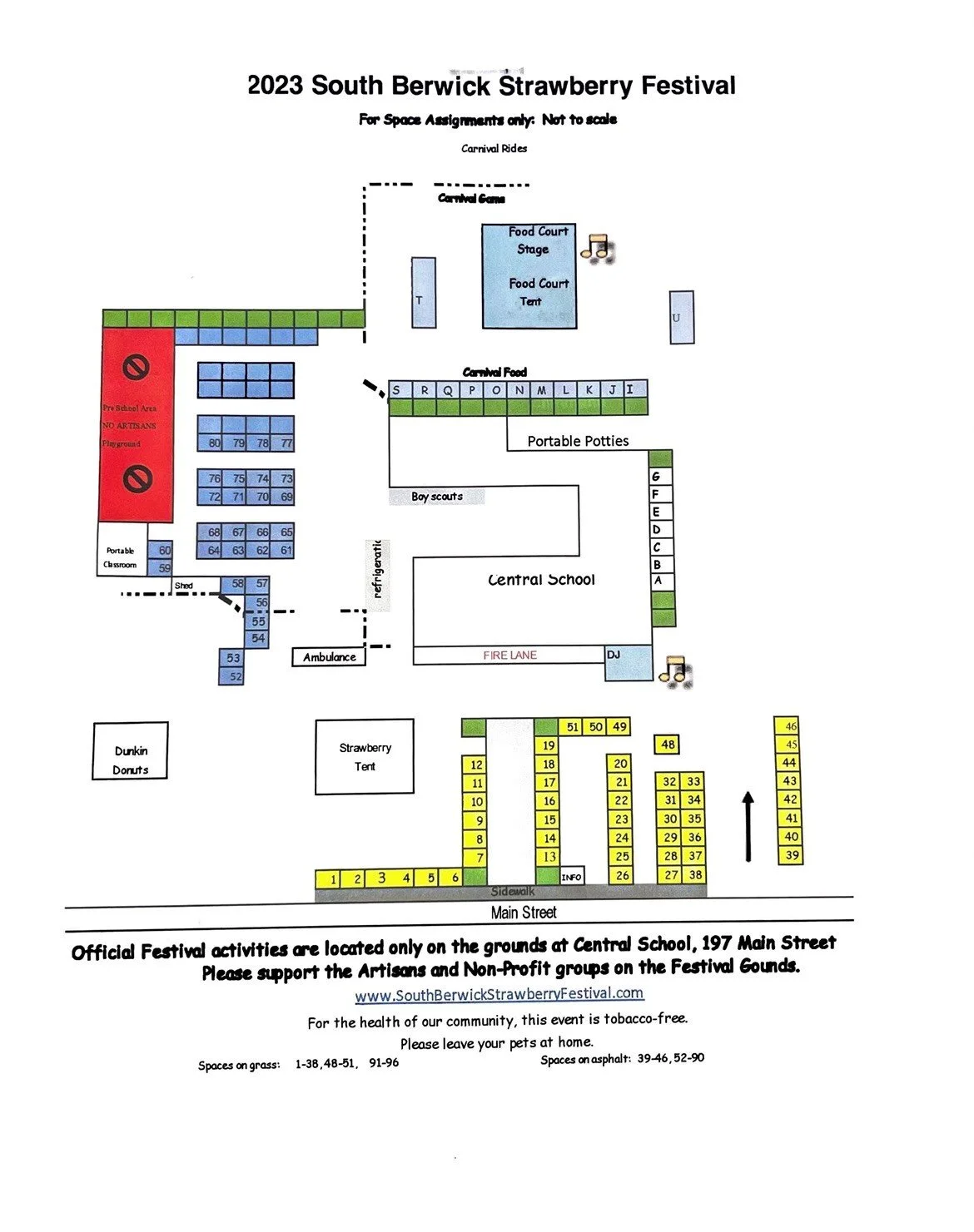 Grounds Map — South Berwick Strawberry Festival