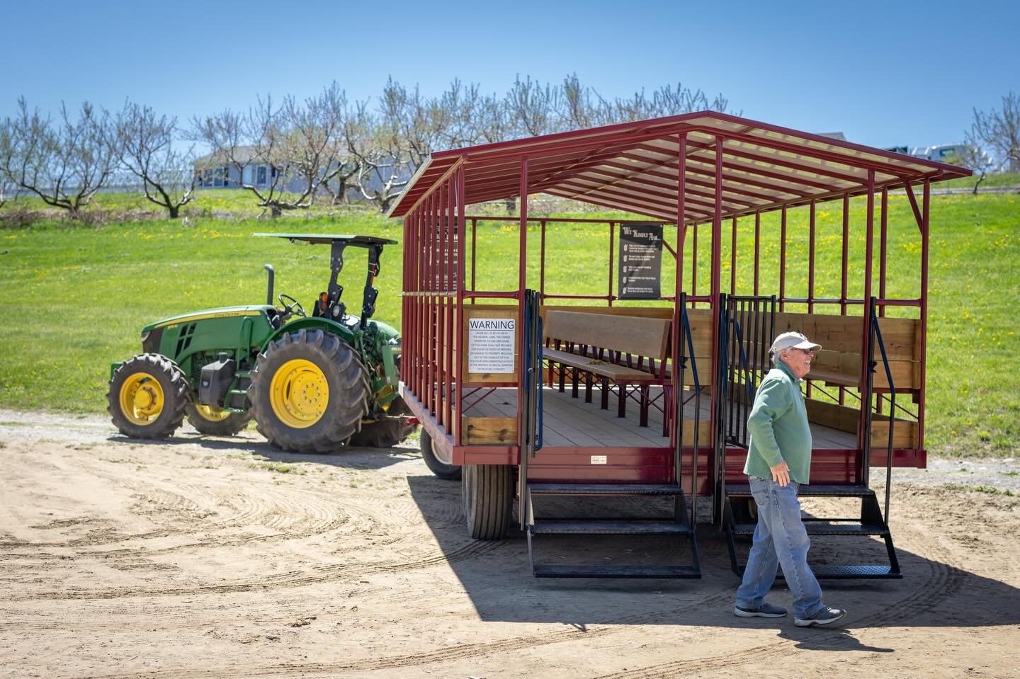 We can&rsquo;t wait to welcome you all for opening day of tulip picking, tomorrow, April 22. (If you don&rsquo;t have tickets, visit our website and book yours&mdash;the season lasts only 2 weeks!).

Wanted to share a photo of the transport wagons fo