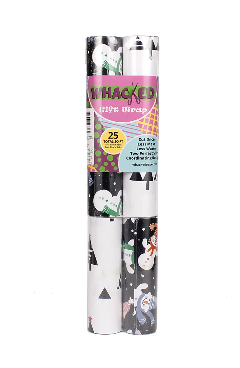 Snowmen with Black Background / Black and White Christmas Trees