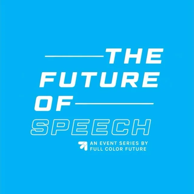 #FutureOfSpeech | TMRW 💬
Join @fullcolorfuture at @eaton.dc for a series of conversations on protecting diverse voices, Section 230 and content moderation. Soundtrack provided by me 📢 
RSVP w/ @fullcolorfuture