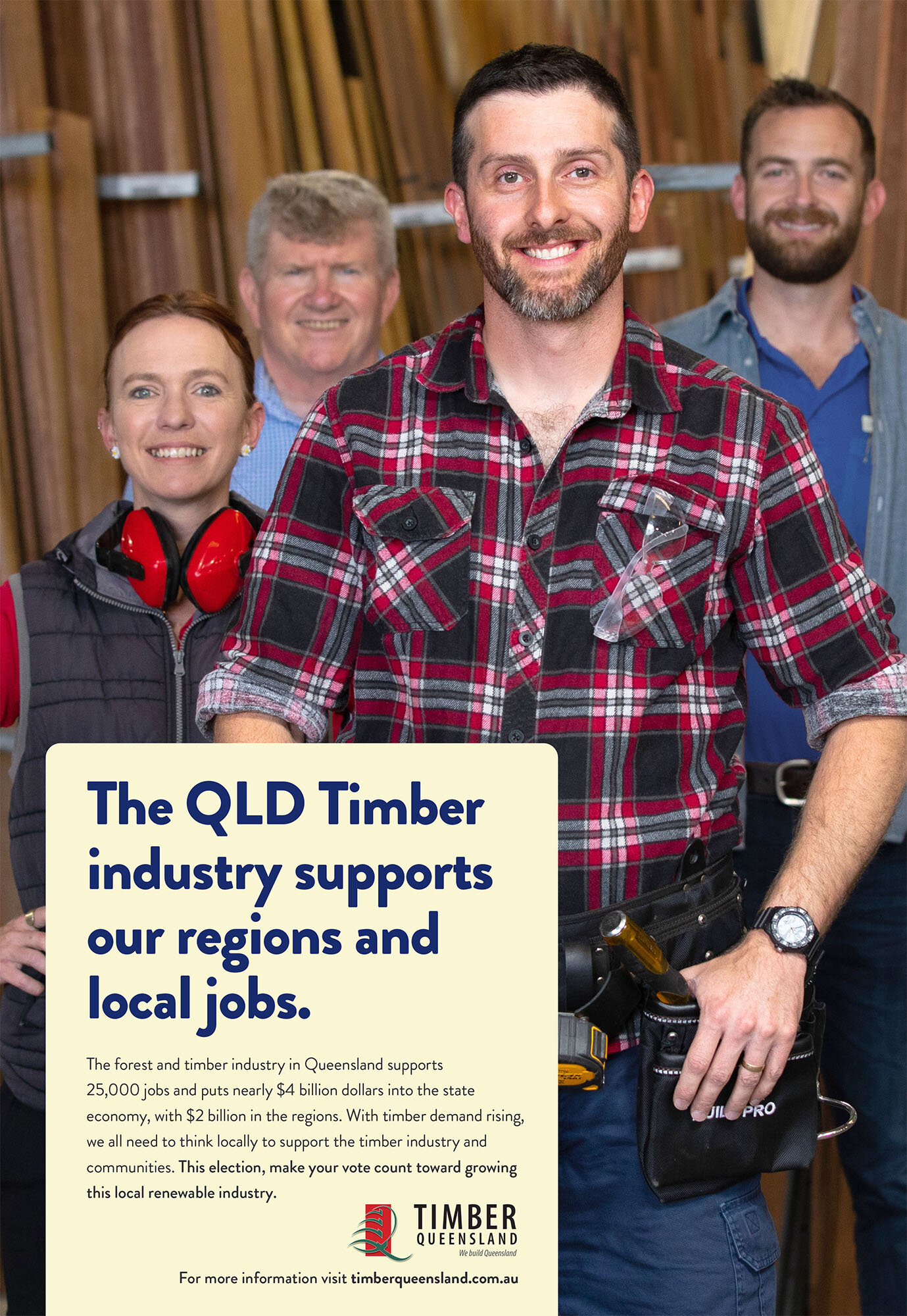 Timber QLD Courier Mail Ad
