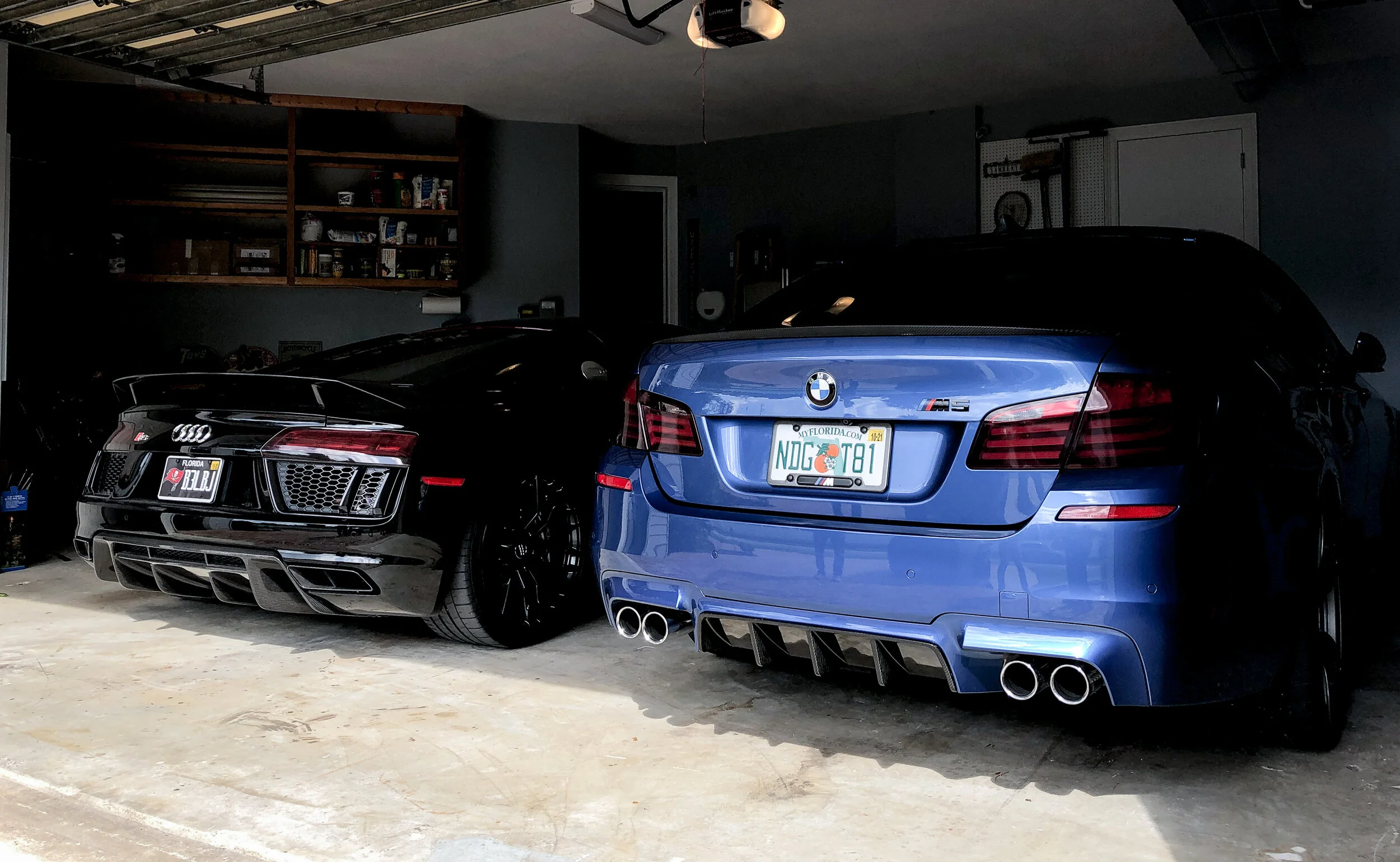 Audi R8 & BMW M5