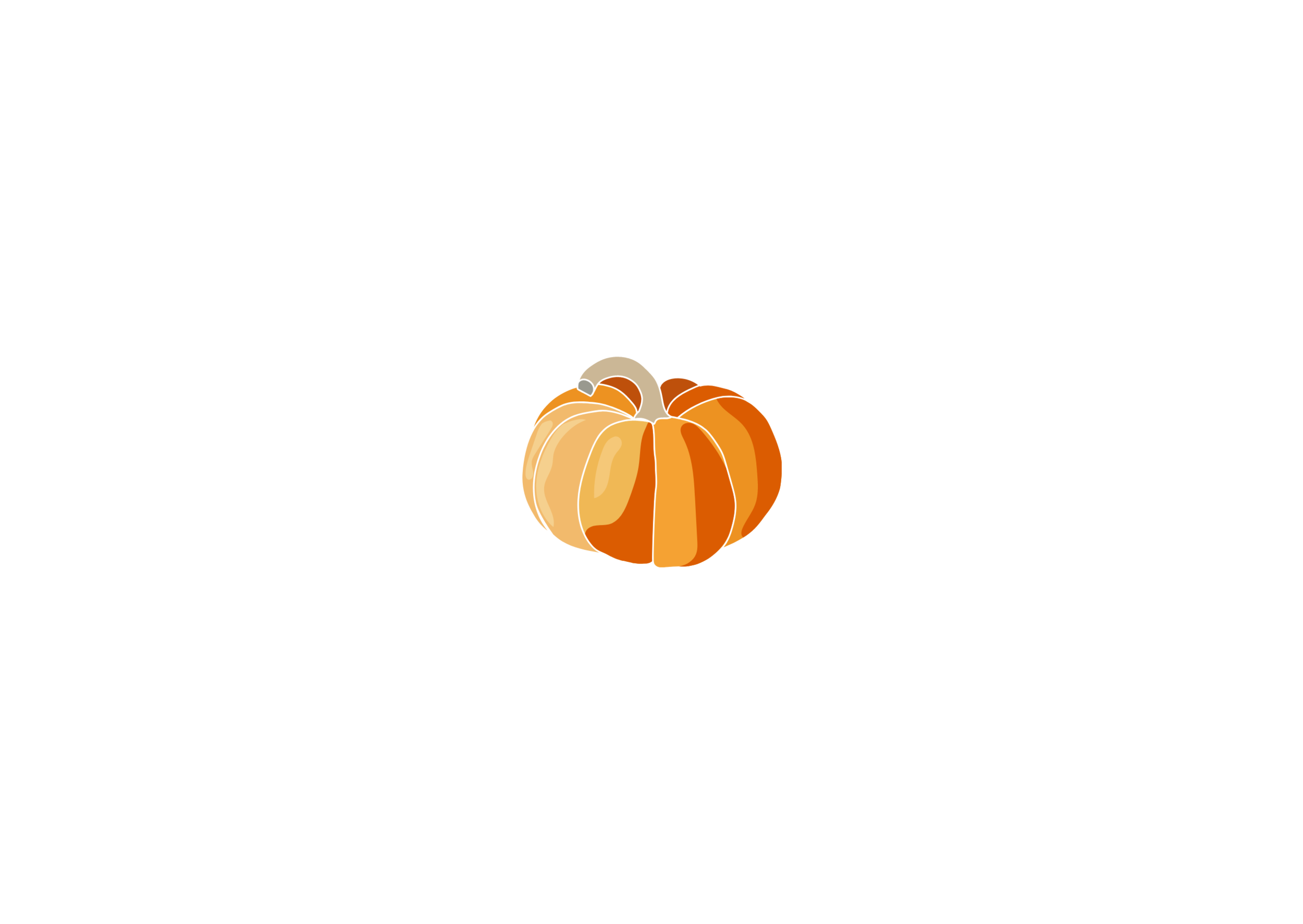 Thanksgiving Day Stay Grateful Orange Pumpkin Greeting Card (4).png