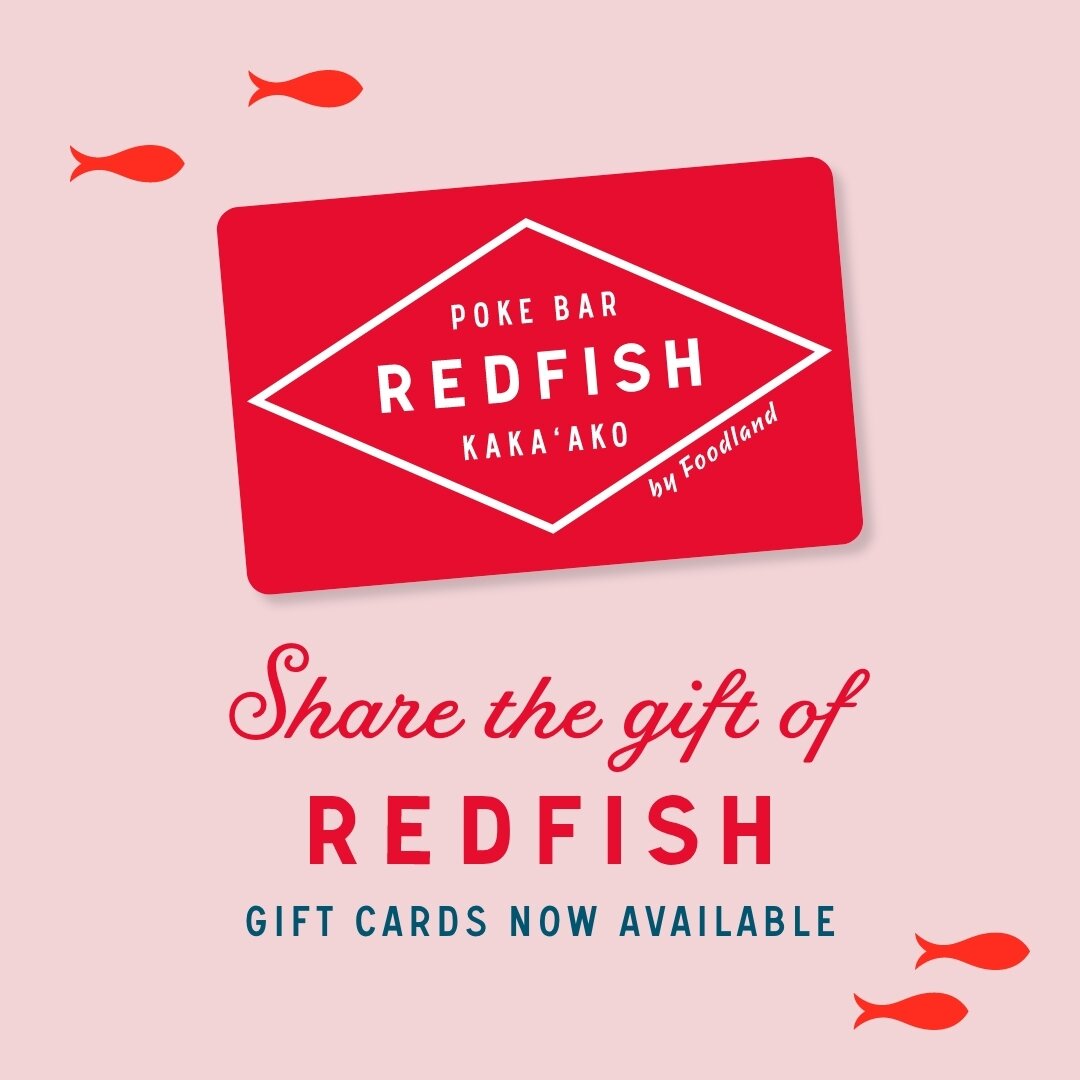 Give the gift of warm rice, raw fish and cold beer with our Redfish gift cards! 

For a limited time, receive a FREE gift card with a qualifying purchase...
-$10 gift card with gift card purchases of $100 or more
-$15 gift card with gift card purchas
